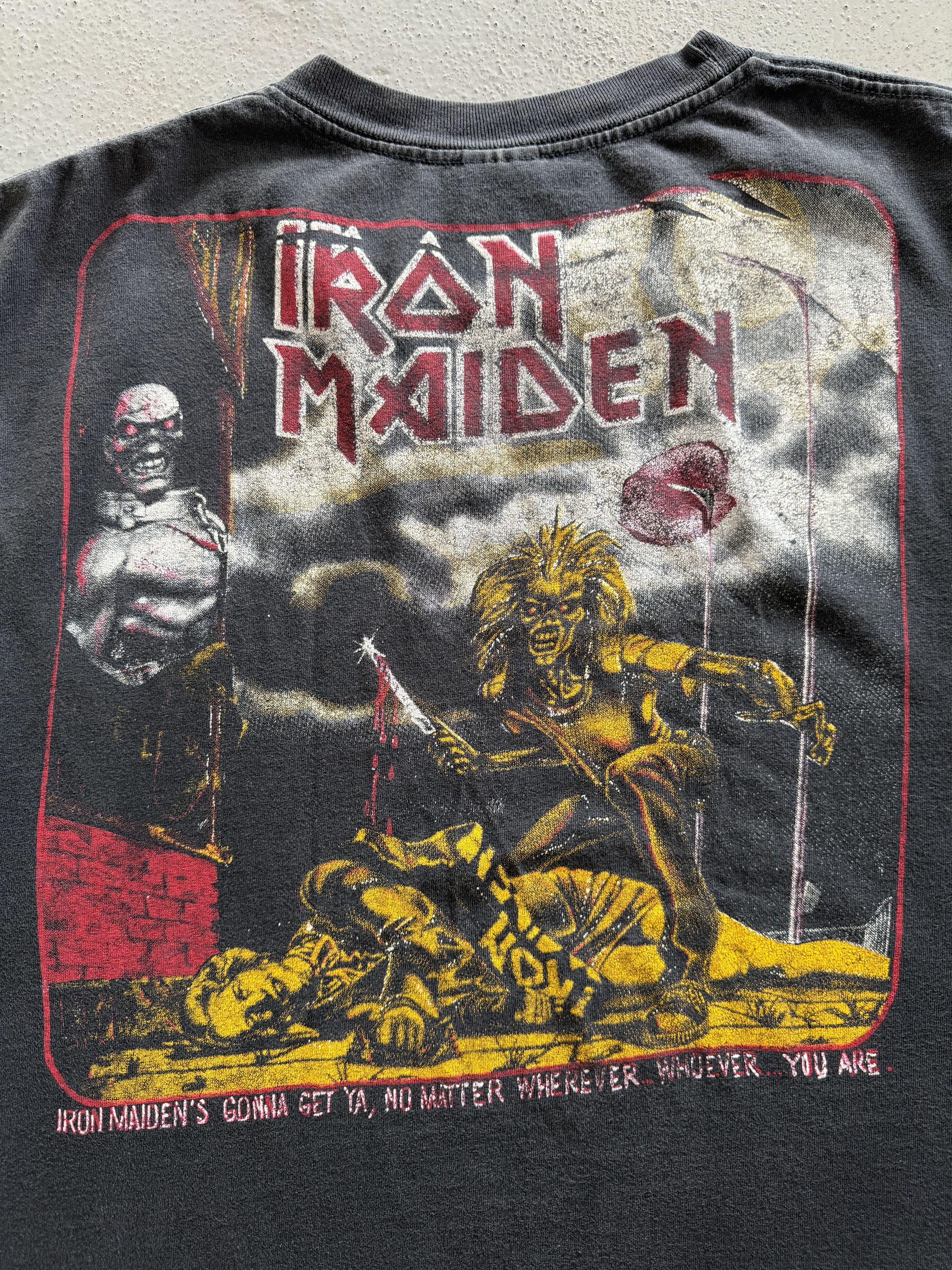 Band Tees Vintage Iron Maiden Band Tee Size US XL / EU 56 / 4 - 4 Thumbnail