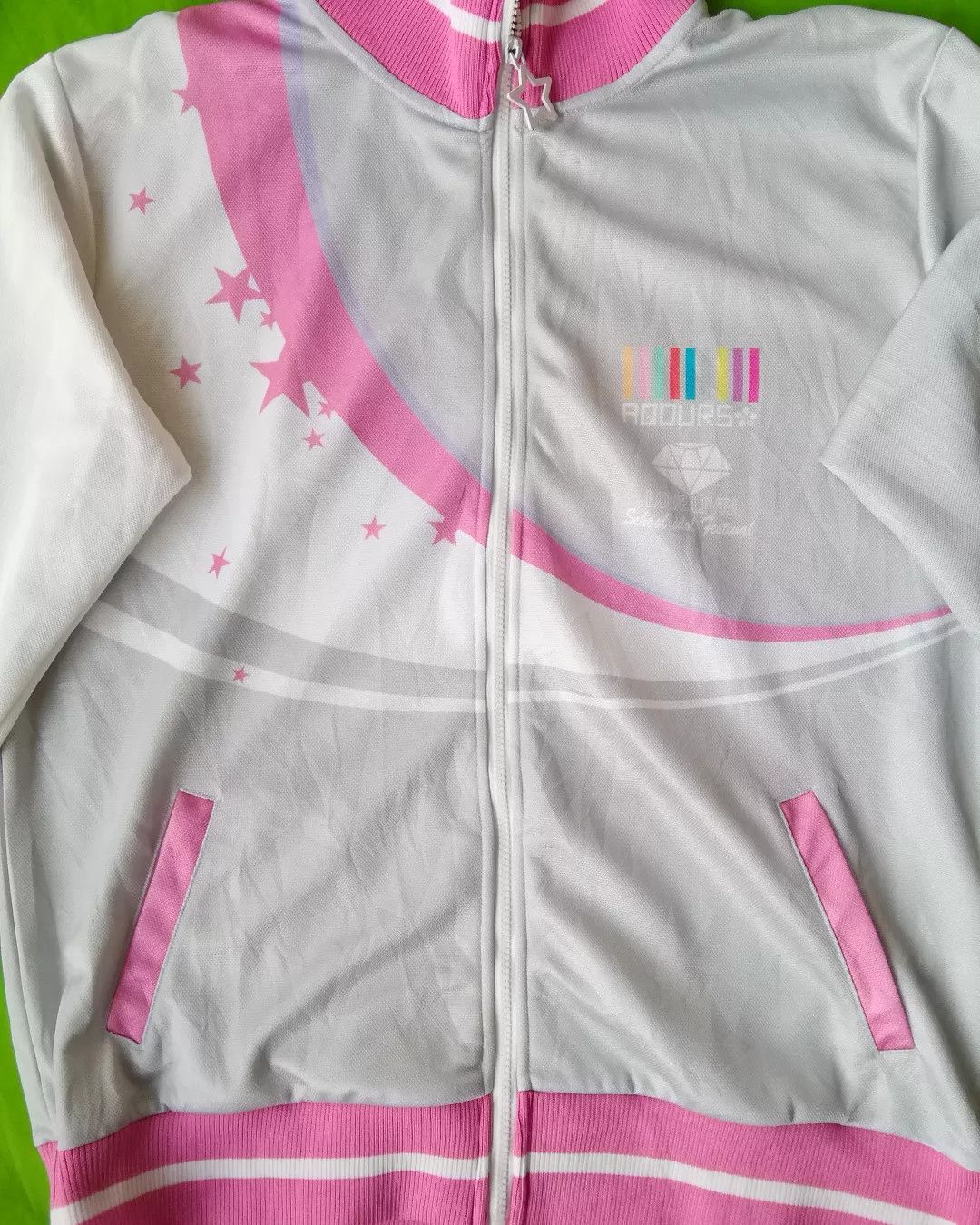 Anime School Idol Project Love Live Aqours Pink Tracktop Size US XL / EU 56 / 4 - 2 Thumbnail
