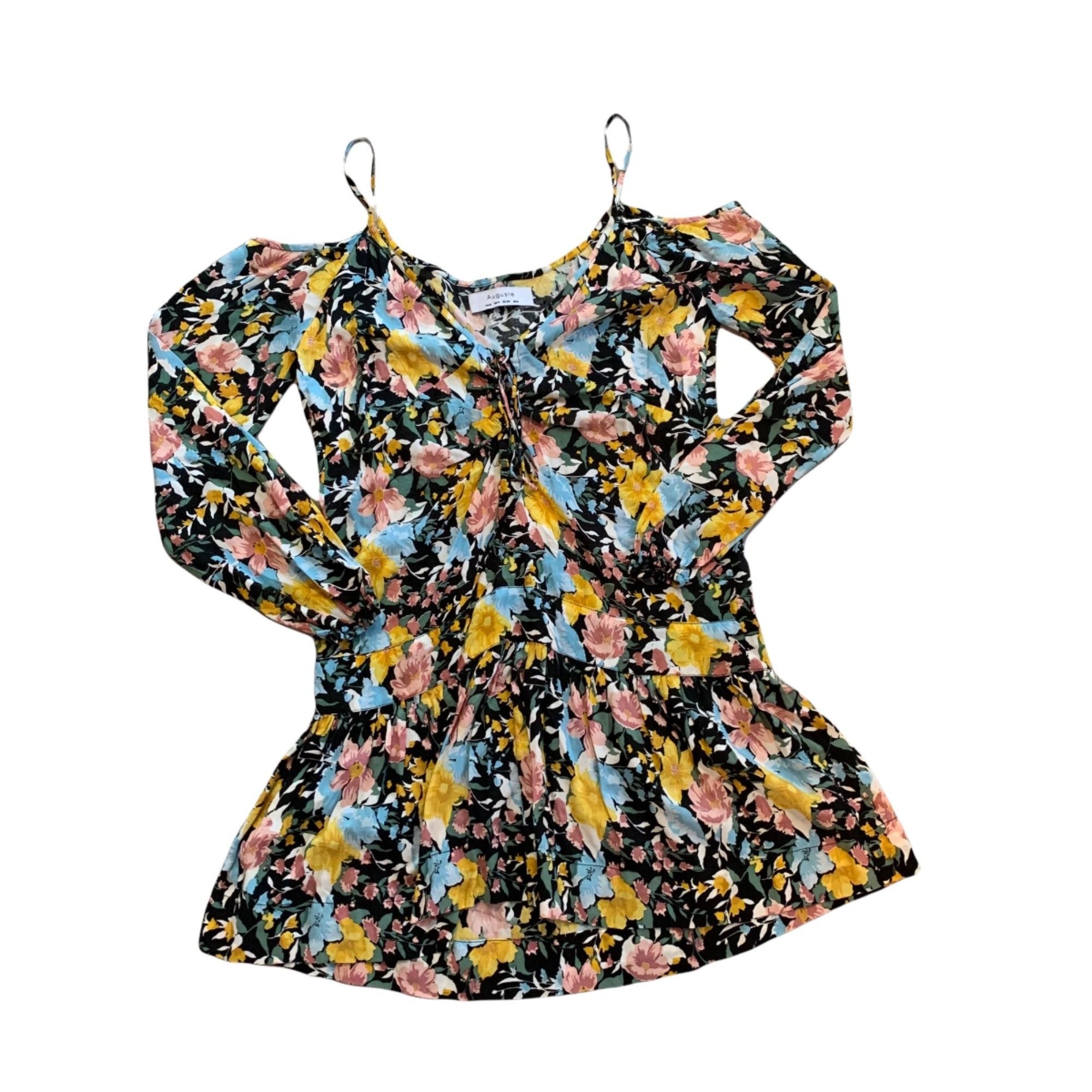 Other Auguste The Label Floral Cold Shoulder 100% Rayon Dress 4 Size S / US 4 / IT 40 - 1 Thumbnail