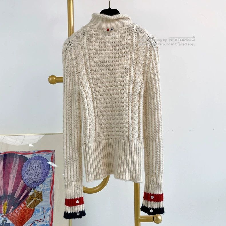 Thom Browne Thom Browne White Sweater Size 38 3 Size S / US 4 / IT 40 - 2 Thumbnail