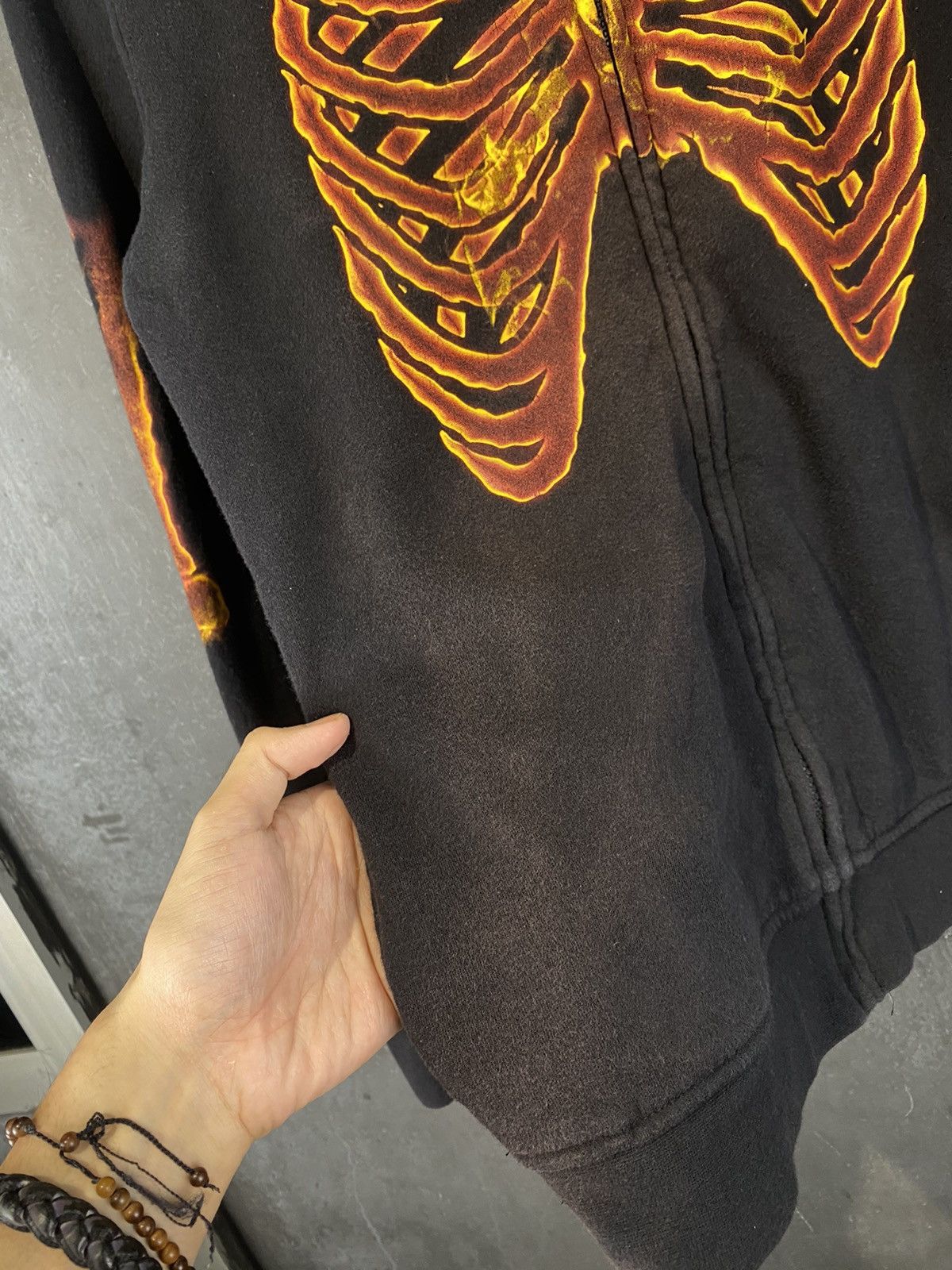 LRG Very Rare Tony Hawk Fire Skull Fullface Skeleton Zipped Up Size US S / EU 44-46 / 1 - 7 Thumbnail