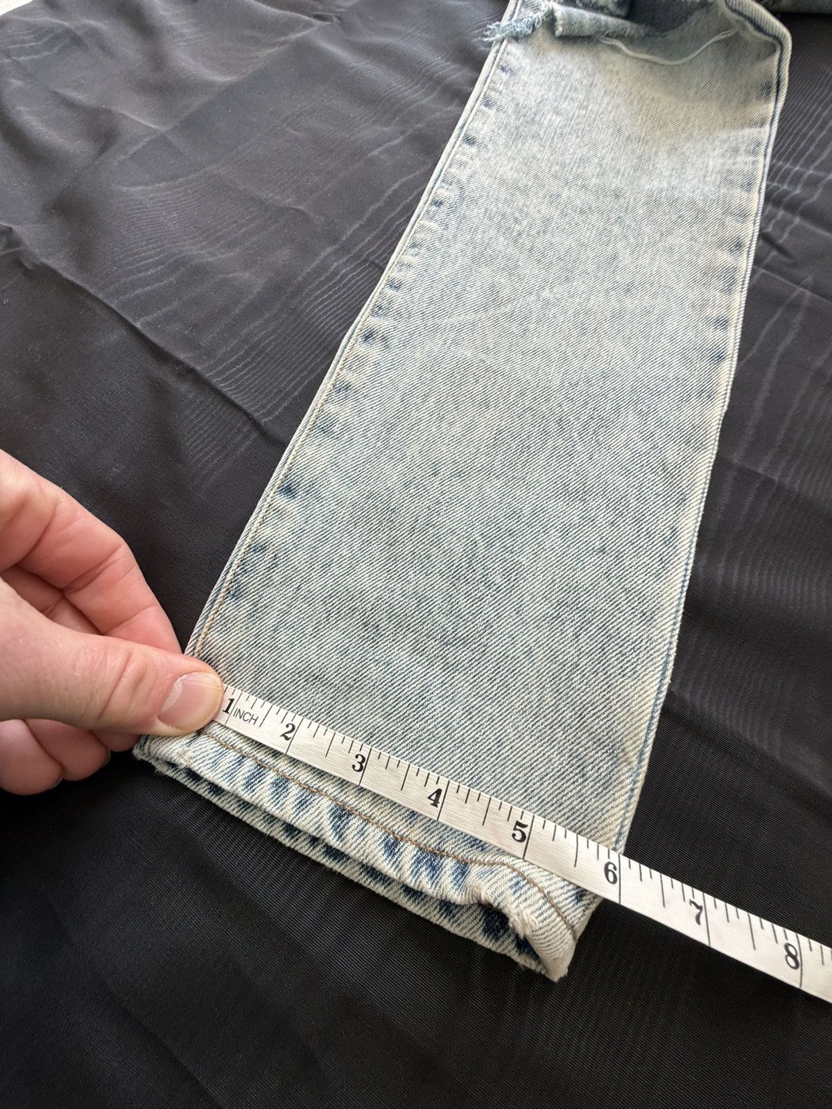 Saint Laurent Paris 1/1 SS16 Saint Laurent knee slit crash hedi jeans 28 sample Size US 28 / EU 44 - 6 Thumbnail
