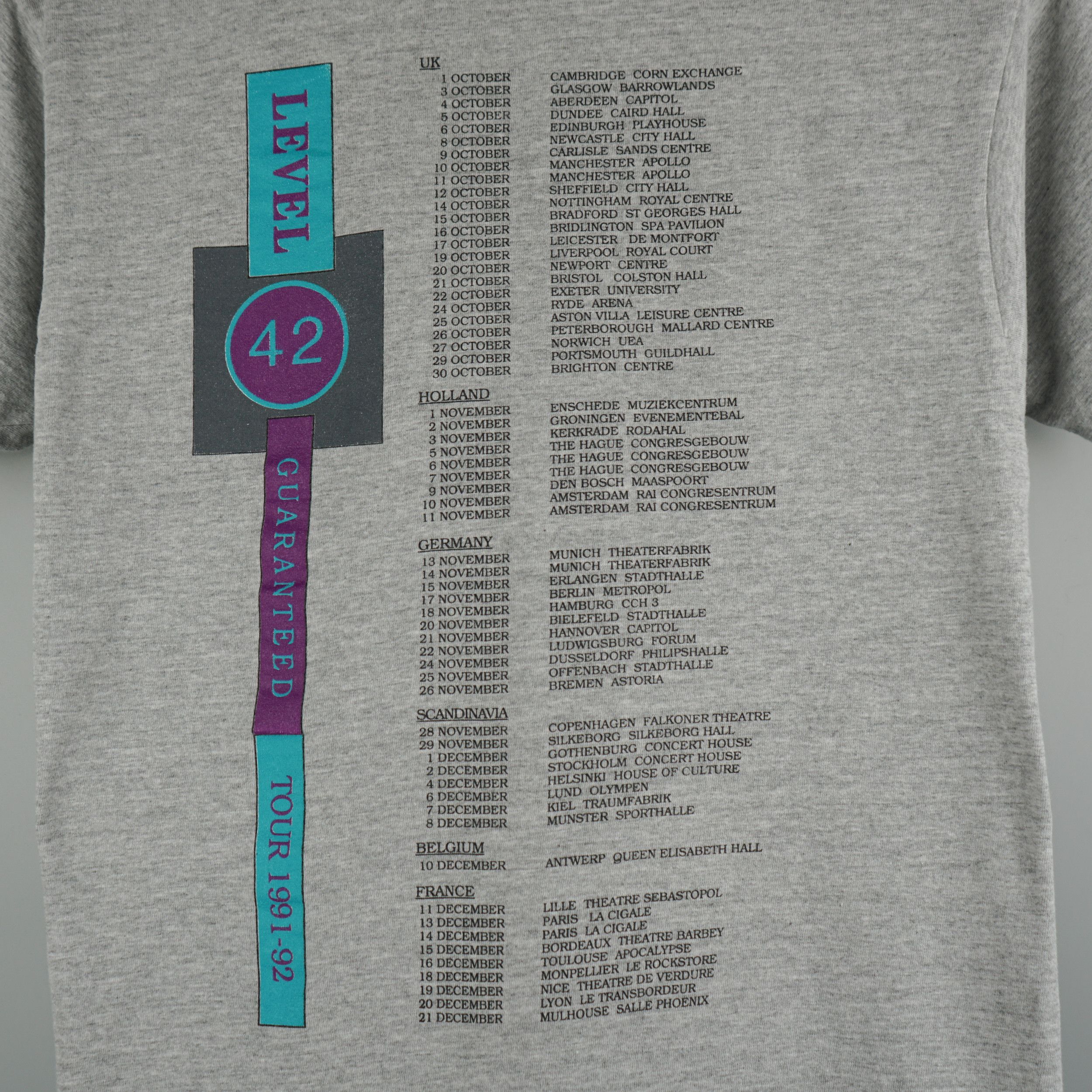 Band Tees × Vintage Vintage 1991 Level 42 Tour T-Shirt Size US S / EU 44-46 / 1 - 8 Thumbnail
