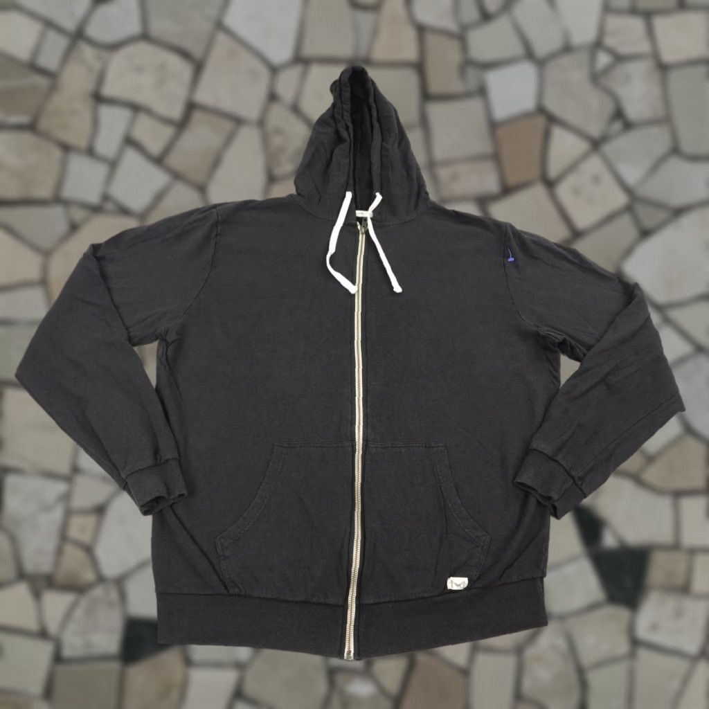 Marine Layer Marine Layer Men's XL Hoodie Full Zip Black Graphic Print Sweatshirt 2020s Arts & Quotes Size US XL / EU 56 / 4 - 1 Thumbnail