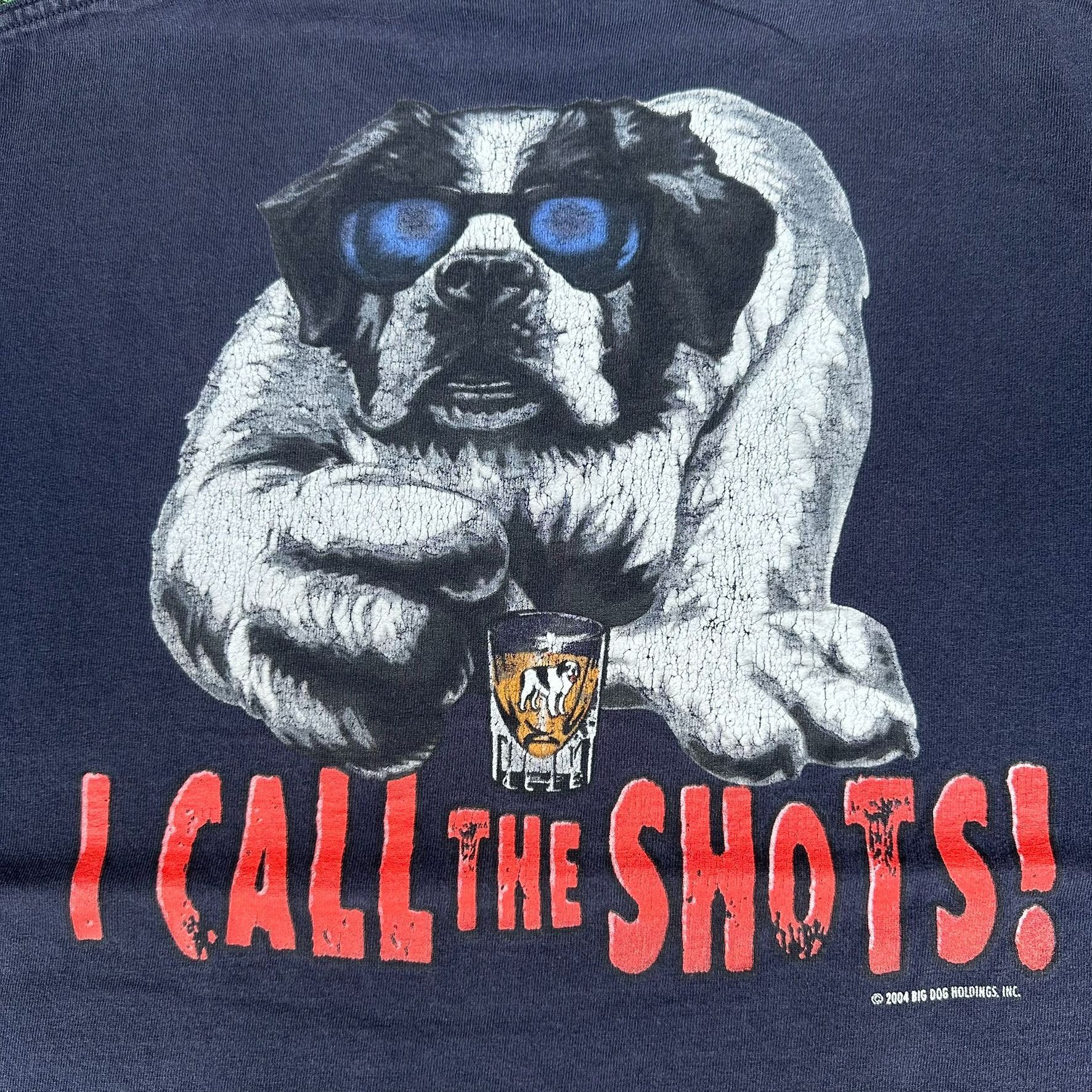 Vintage Vintage Y2K Big Dogs I Call the Shots T-Shirt Navy M Dadcore Size US M / EU 48-50 / 2 - 2 Thumbnail