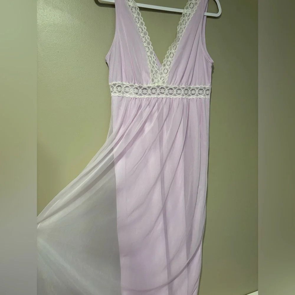 Vintage vintage floor length sheer lace trim princess slip dress Size M / US 6-8 / IT 42-44 - 6 Thumbnail