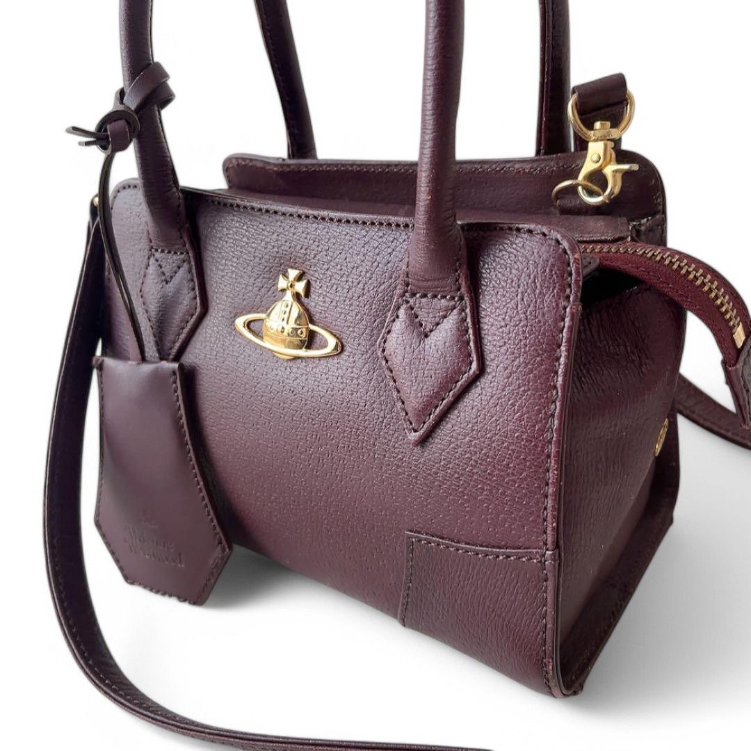 Vivienne Westwood Vivienne Westwood - Mini Bordeaux Gold Orb Shoulder Bag Size ONE SIZE - 2 Thumbnail