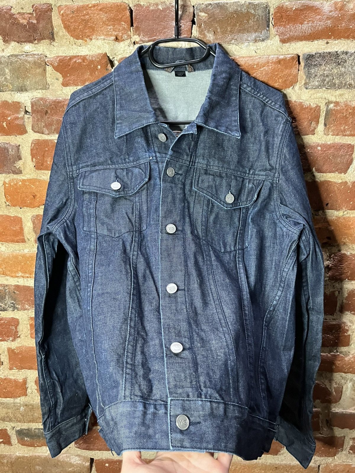 Yohji Yamamoto y-3 2007 denim jacket Size US L / EU 52-54 / 3 - 7 Thumbnail