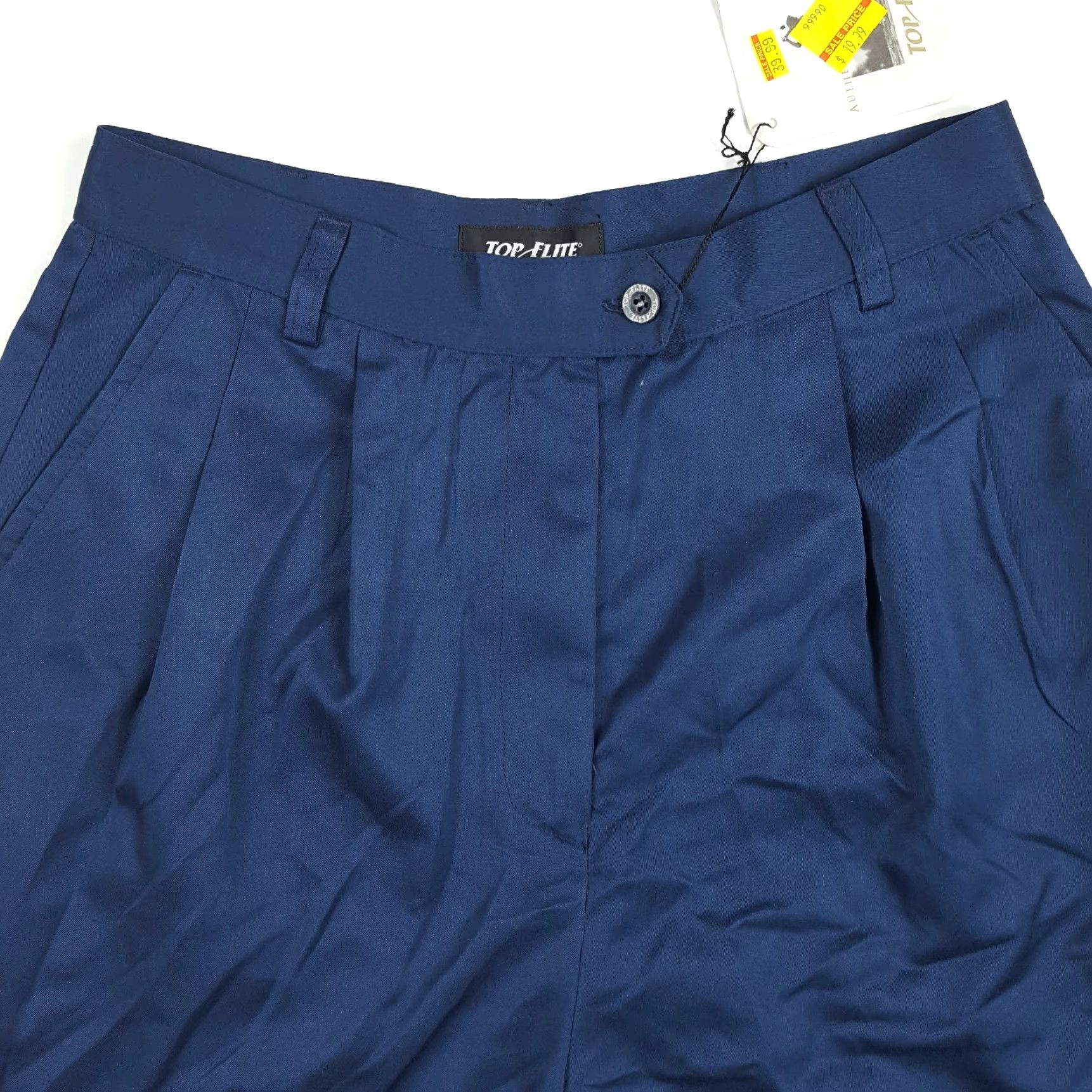 Spalding VINTAGE Spalding Golf Women's Shorts Navy Blue Pleated High Waist 14 Athletic Outdoor Trousers Size 29" - 2 Thumbnail
