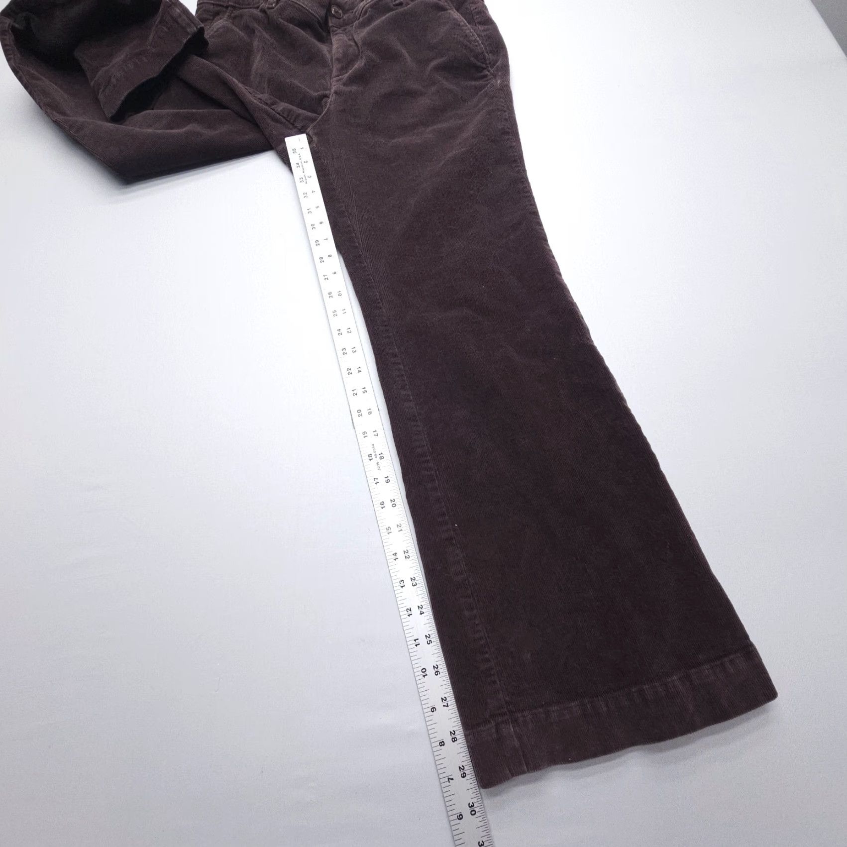 Torrid Torrid Bootcut Corduroy Pants Womens 14R Dark Brown Cotton Stretch Chino Size 36" / US 14 / IT 50 - 4 Thumbnail