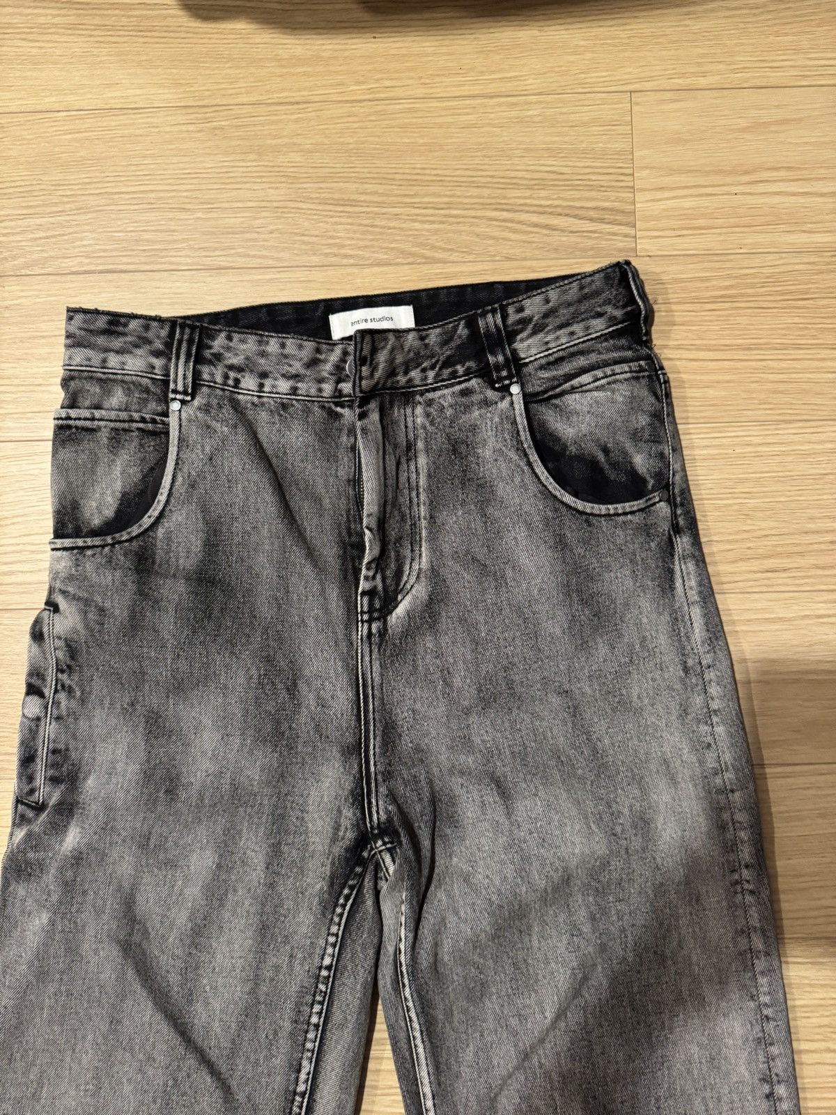 Entire Studios Entire Studios Black/Grey Washed Denim Size US 30 / EU 46 - 2 Thumbnail