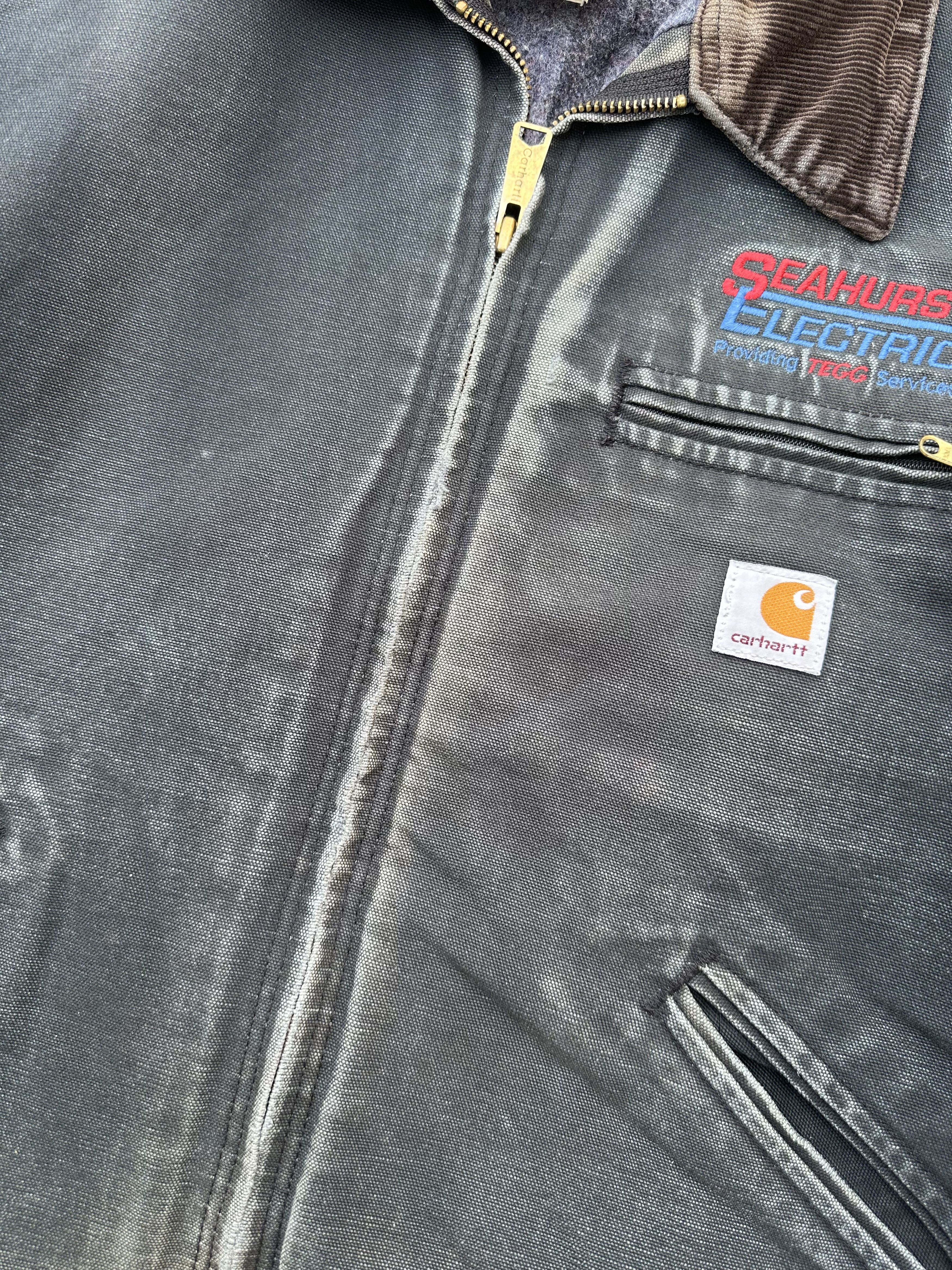 Carhartt Vintage Carhartt Distressed Detroit Jacket – Faded Black Size US L / EU 52-54 / 3 - 7 Thumbnail