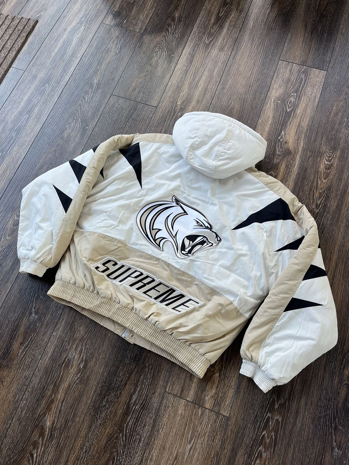 Supreme Supreme Wildcat Sideline Puffer Jacket FW23 Grey | Grailed