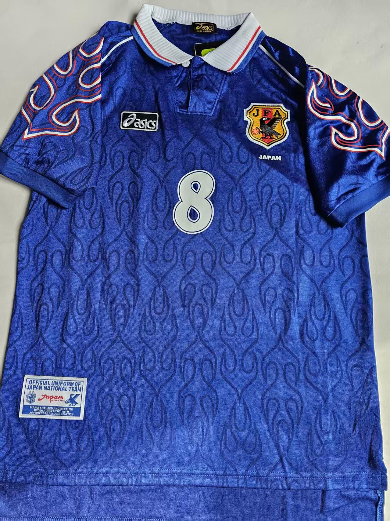 asics 日本代表ユニフォーム 1998 O ワールドカップ サッカー 青