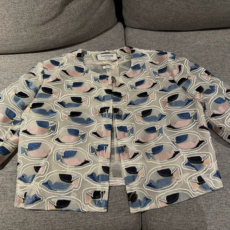 Thom Browne THOM BROWNE 3/4 Sleeve Top Size US S / EU 44-46 / 1 - 1 Thumbnail