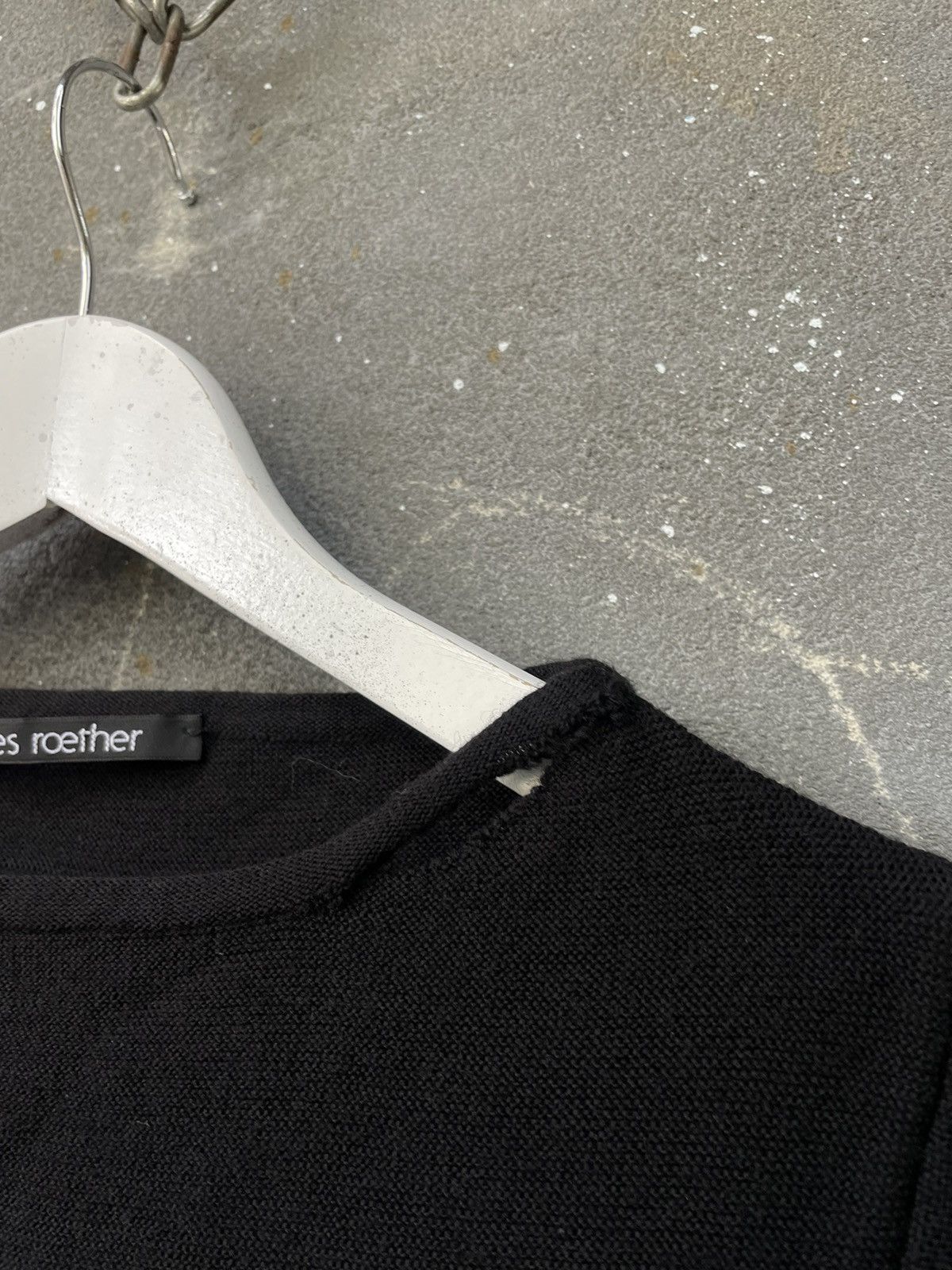 hannes roether Hannes Roether Black Double Knit Sweater Avant Garde Rare Size S / US 4 / IT 40 - 9 Thumbnail