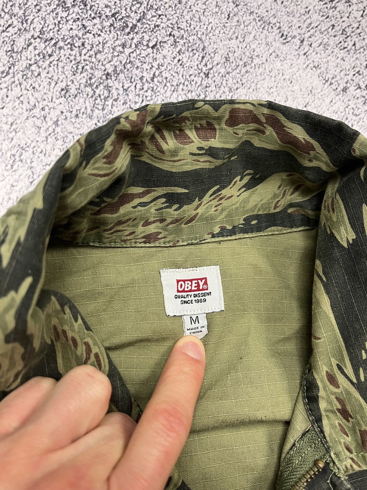 Obey Obey Green All Over Print Camo Field Coach Jacket Size US M / EU 48-50 / 2 - 6 Thumbnail