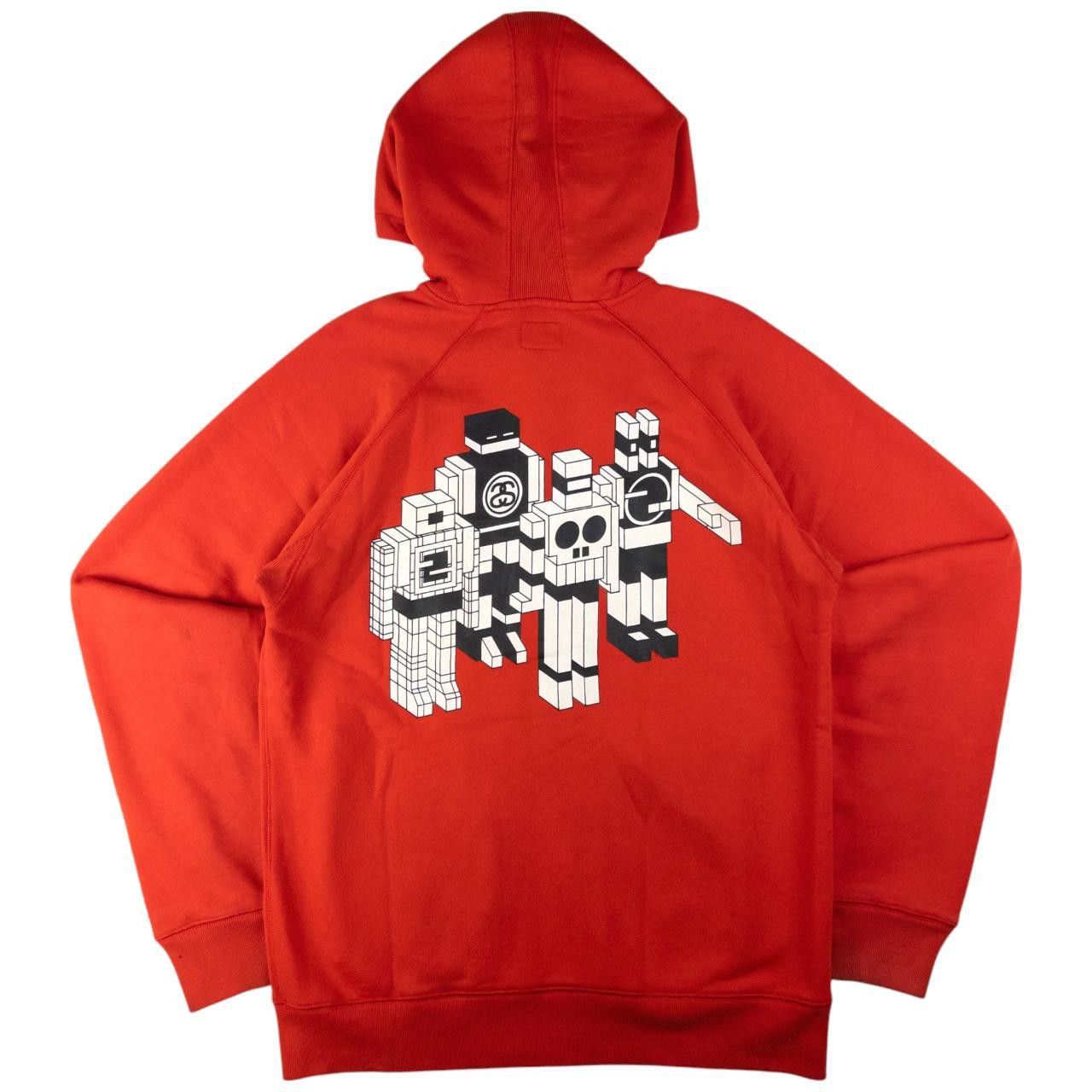 Stussy Vintage Stussy Robot Graphic Zip Up Hoodie Size L Size US L / EU 52-54 / 3 - 2 Thumbnail