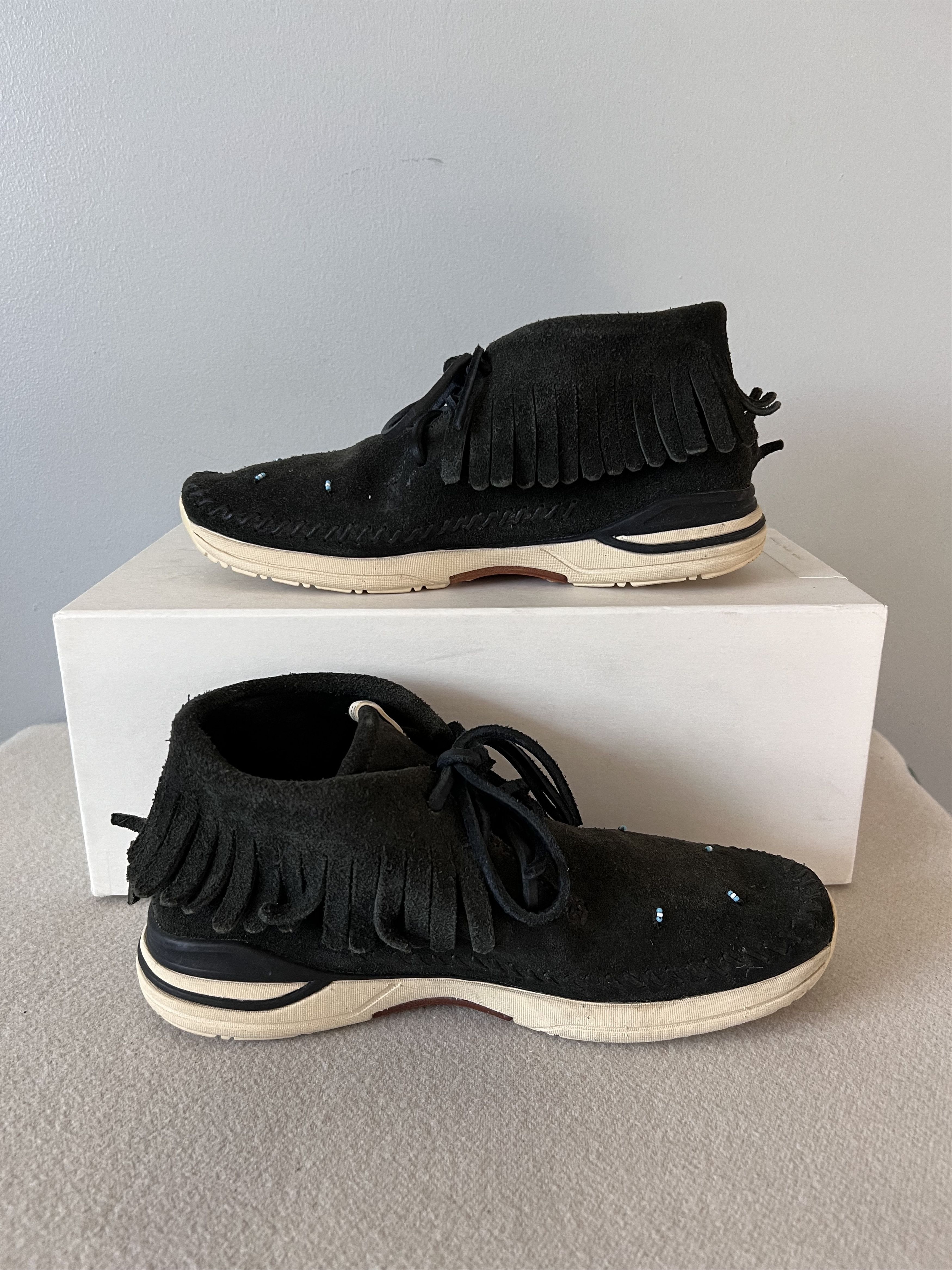 Visvim Visvim Maliseet Shaman Mid Folk Moc in Black Suede Size US 8 / EU 41 - 3 Thumbnail