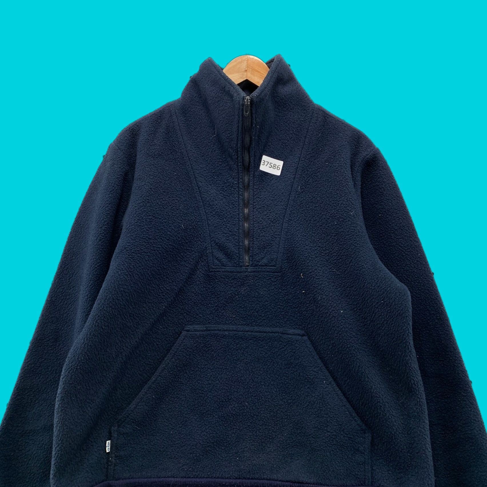 Levi's VINTAGE Levi's Fleece Sherpa 1/4 Zip Pullover Mens Large Blue DeepPile USA Sweater 70s 80s USA Mens Large Blue DeepPile 1/4 Zip Fleece Sherpa Levi's Size US L / EU 52-54 / 3 - 1 Thumbnail