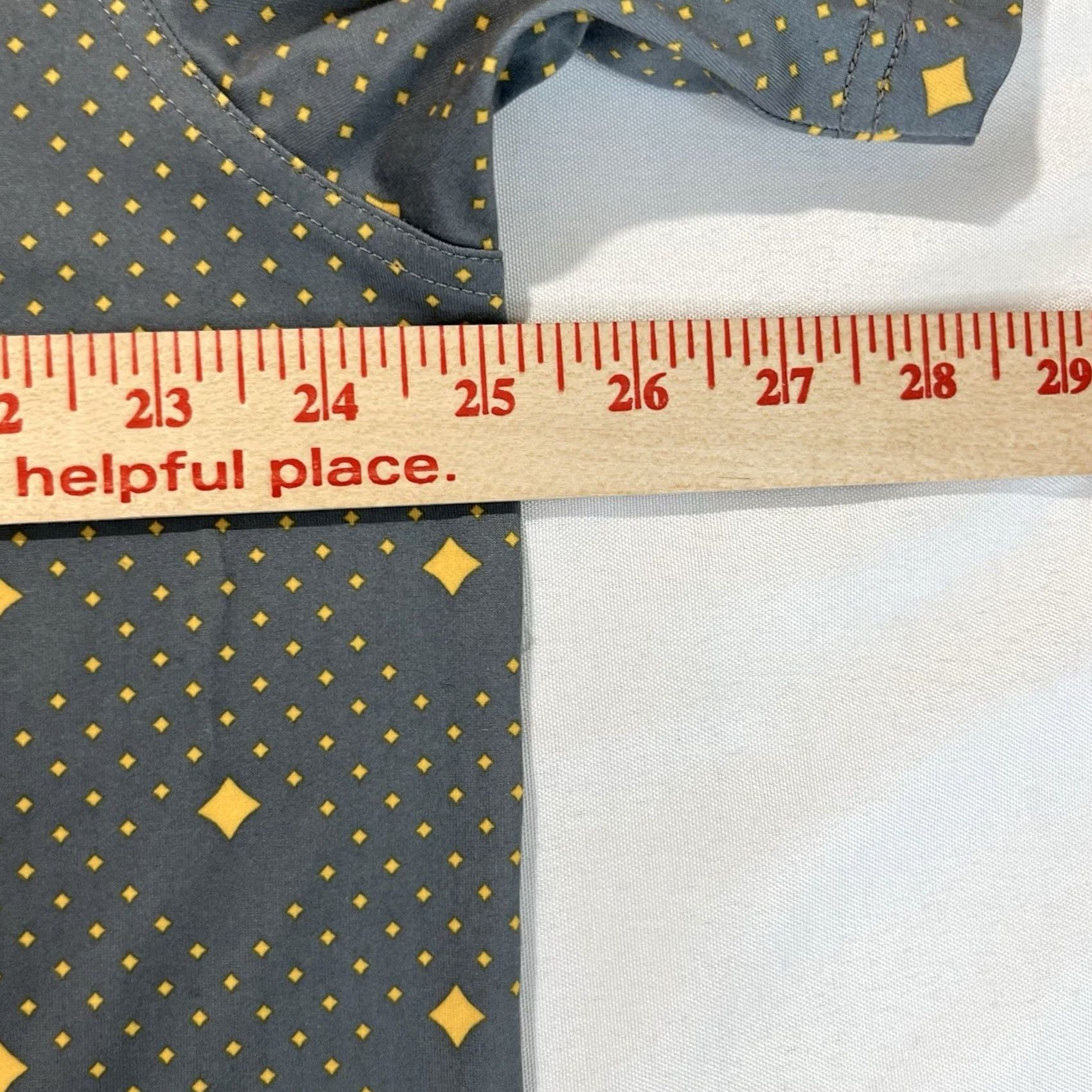 Vintage Bobby Jones Polo Shirt Geometric X-H2O Performance XXL Gray Yellow, Men, Short Sleeve, 2XL, Golf Apparel Size US XXL / EU 58 / 5 - 6 Thumbnail