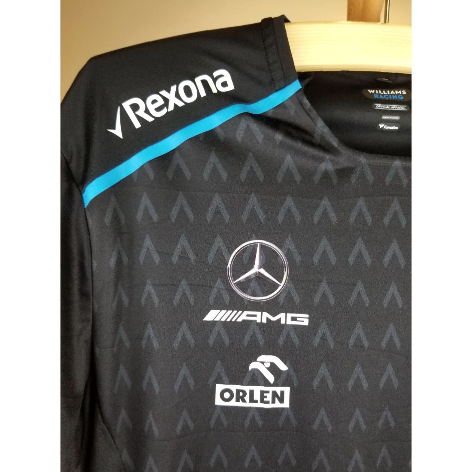 Vintage VINTAGE Williams AMG Mercedes Formula One Jersey T-Shirt SZ US LARGE Mens Black Cotton 1990s Size US L / EU 52-54 / 3 - 2 Thumbnail