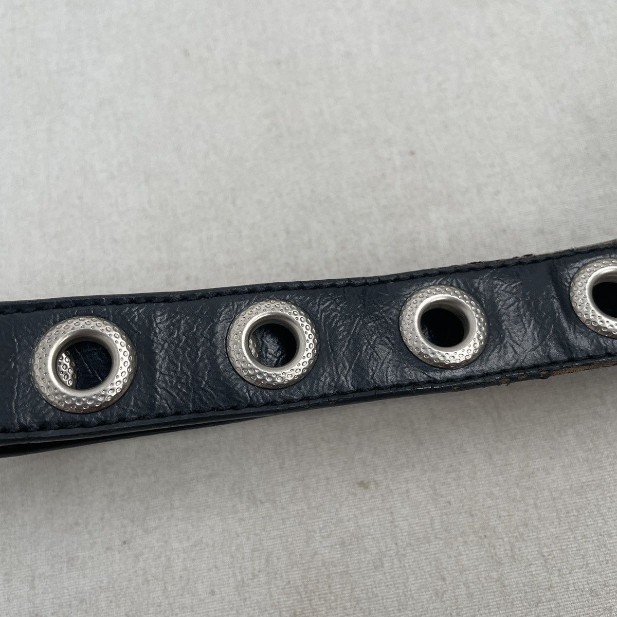 If Six Was Nine Black single hooked belt punk goth style Size 42 - 3 Thumbnail