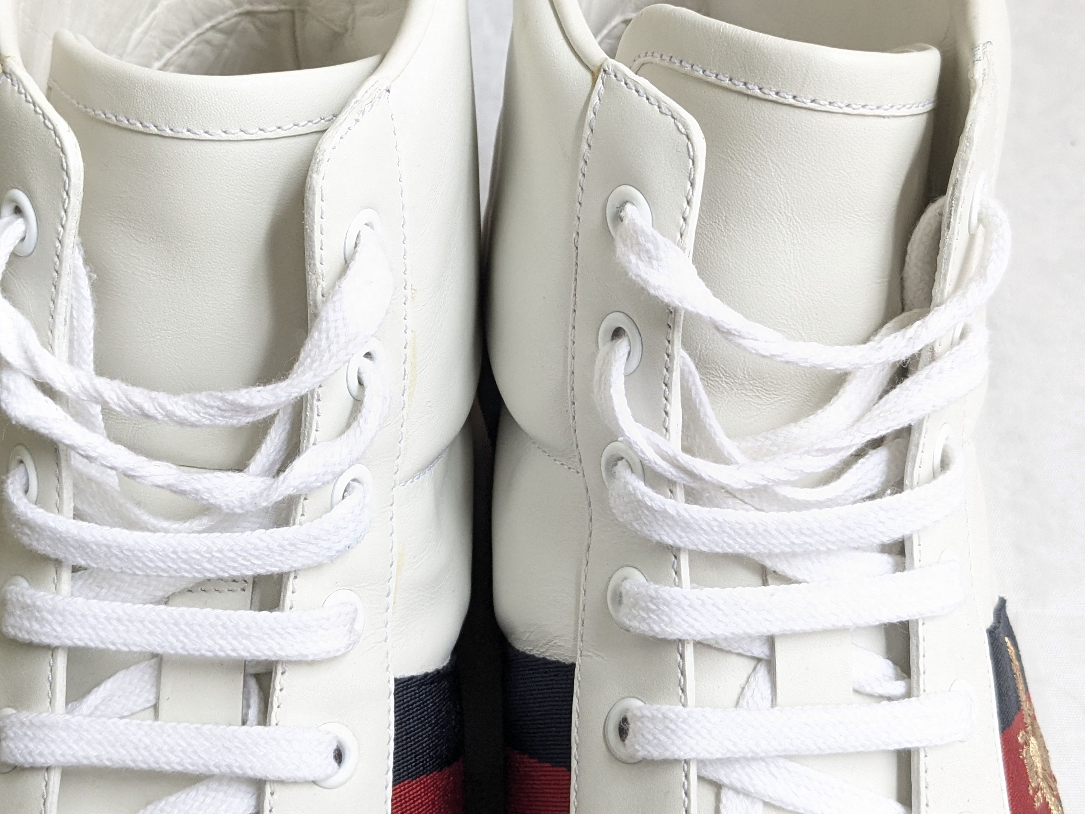 Gucci Gucci Ace Sneakers White 11.5 High Top Leather Size US 11.5 / EU 44-45 - 3 Thumbnail