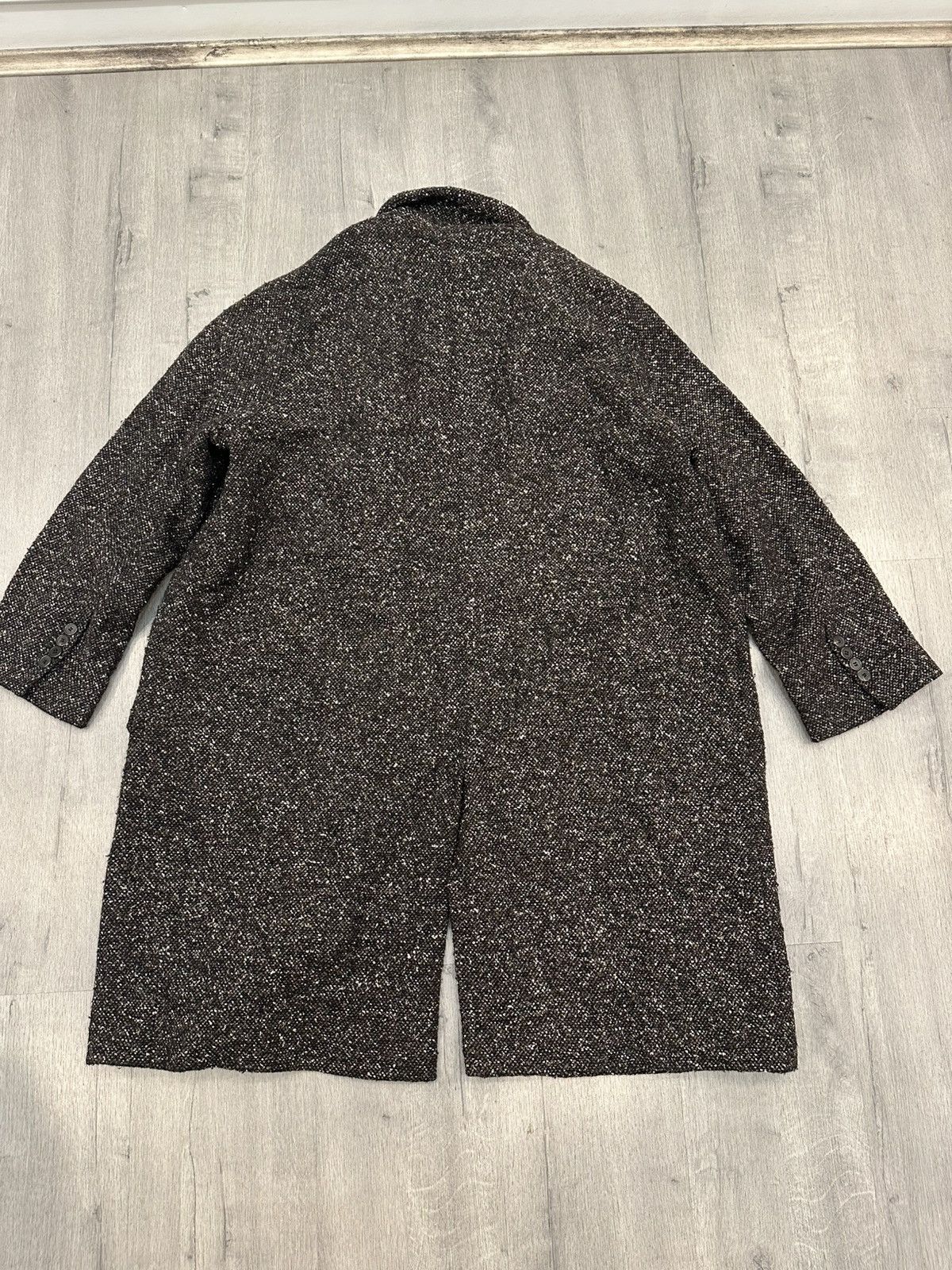 AMI AMI Paris Brown Tweed Wool Blend Coat – Size L Size 48L - 11 Thumbnail
