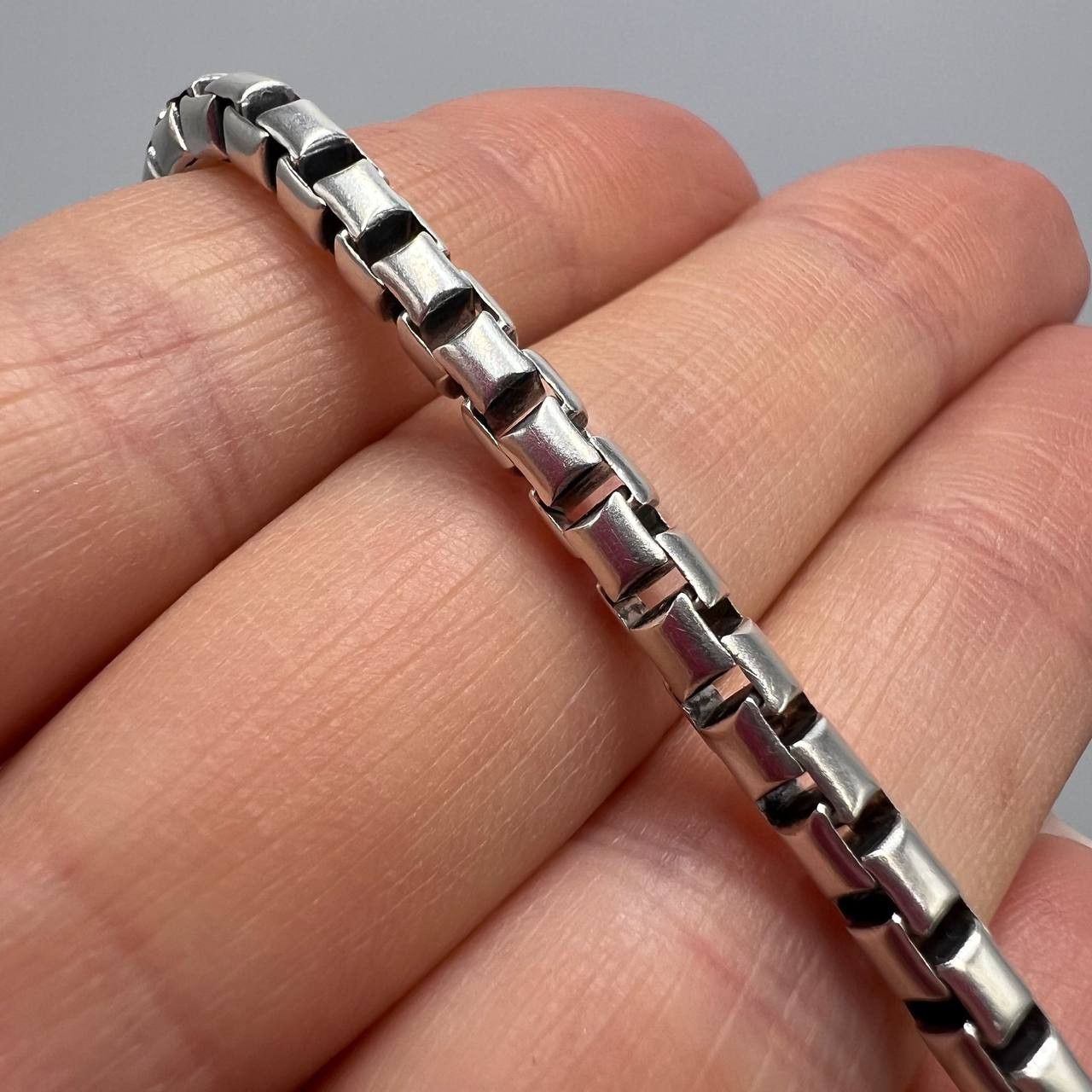 Sterling Silver Fine Vintage Sterling Silver 925 Chain Bracelet14.2 gr Size ONE SIZE - 6 Thumbnail