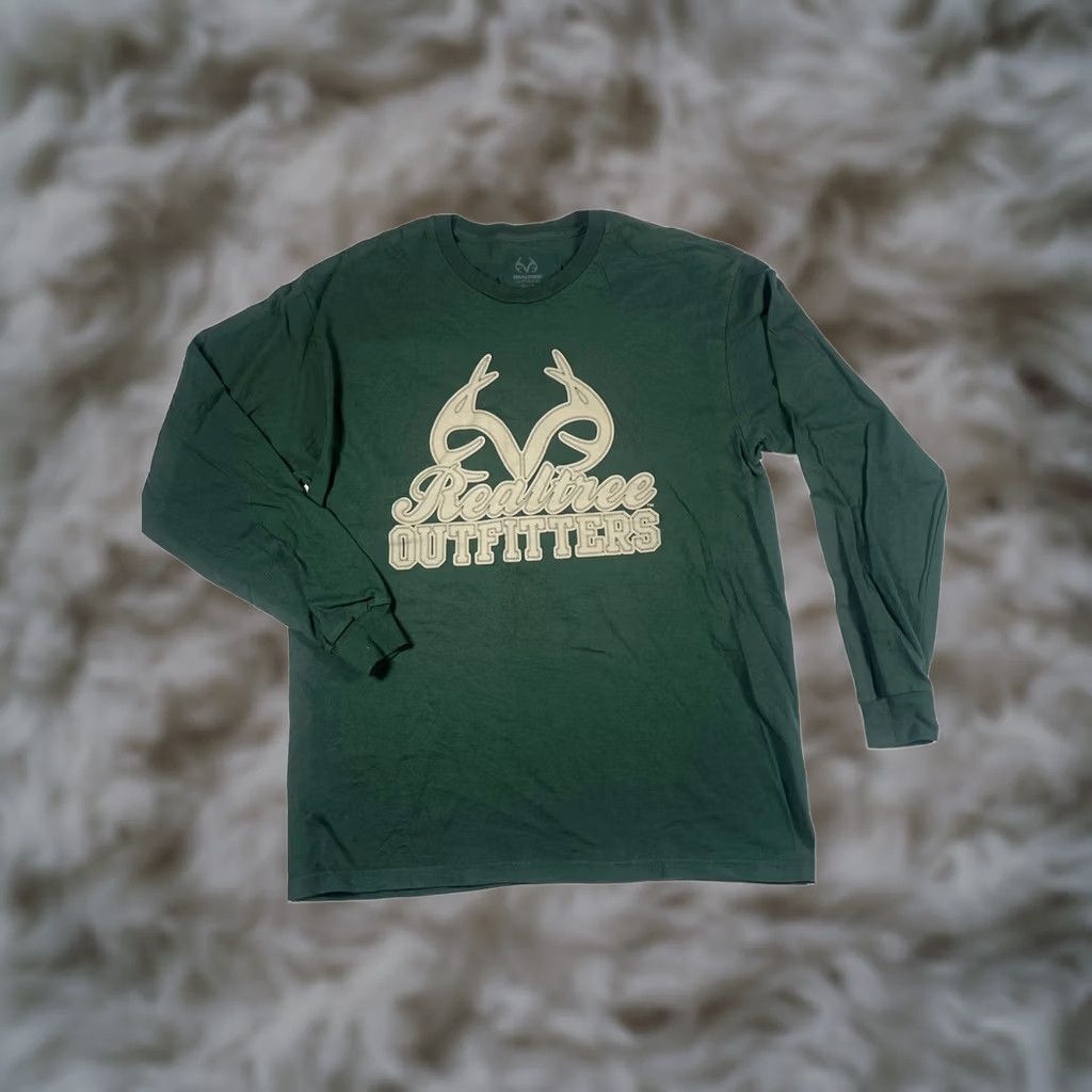 Realtree Realtree Men’s Green Long Sleeve Crew Neck Pullover T Shirt Size L Size US L / EU 52-54 / 3 - 1 Thumbnail