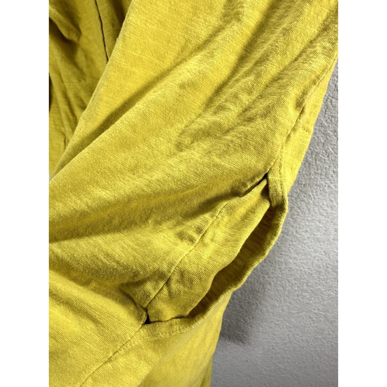 Vintage Uncle Frank Mustard Yellow Oversized Shirt Blouse Top Relaxed Cotton Sz S/M Womens Short Sleeve V-Neck Size S / US 4 / IT 40 - 5 Thumbnail