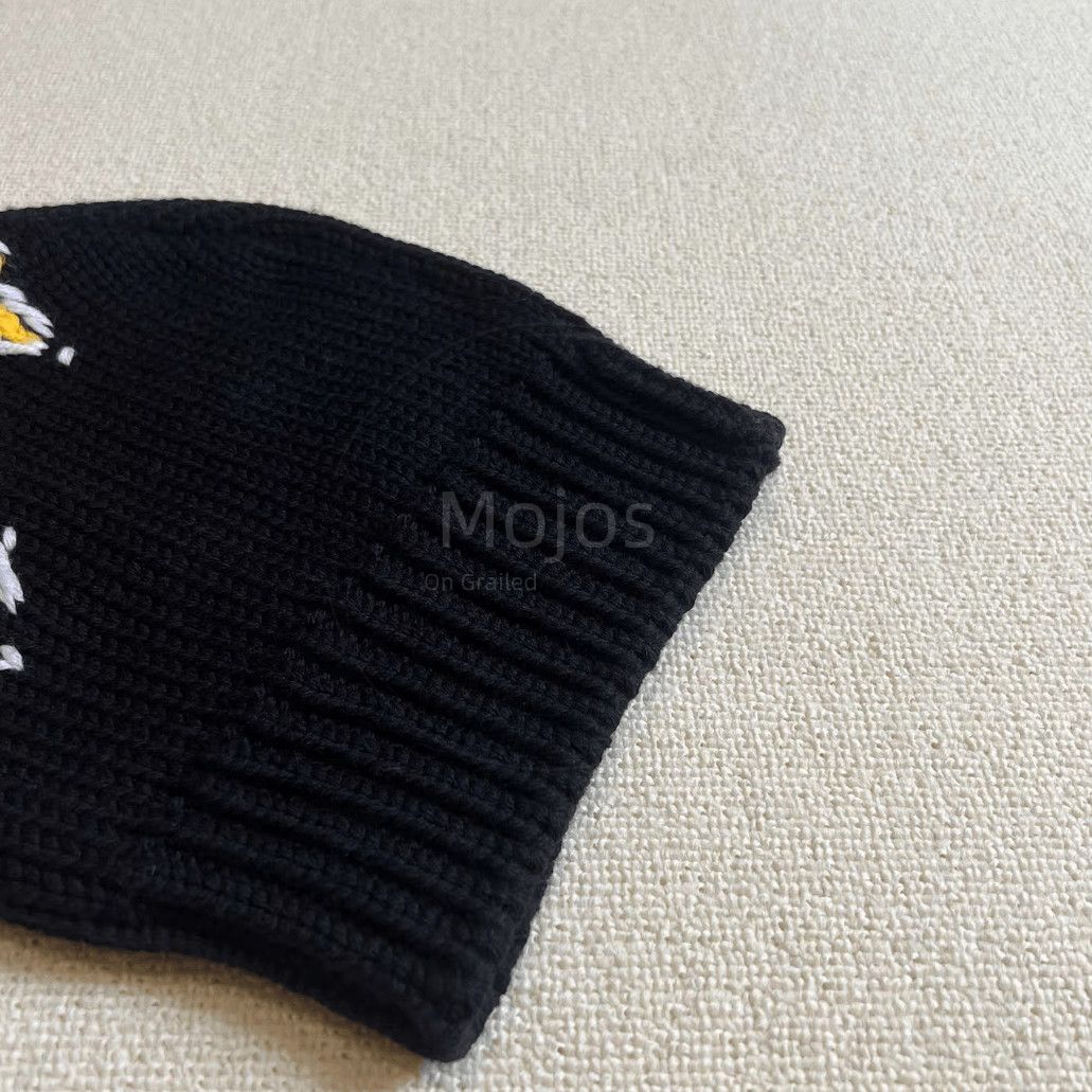 Prada Sz L Prada Pattern Stitch Knitwear Hat Size ONE SIZE - 3 Thumbnail