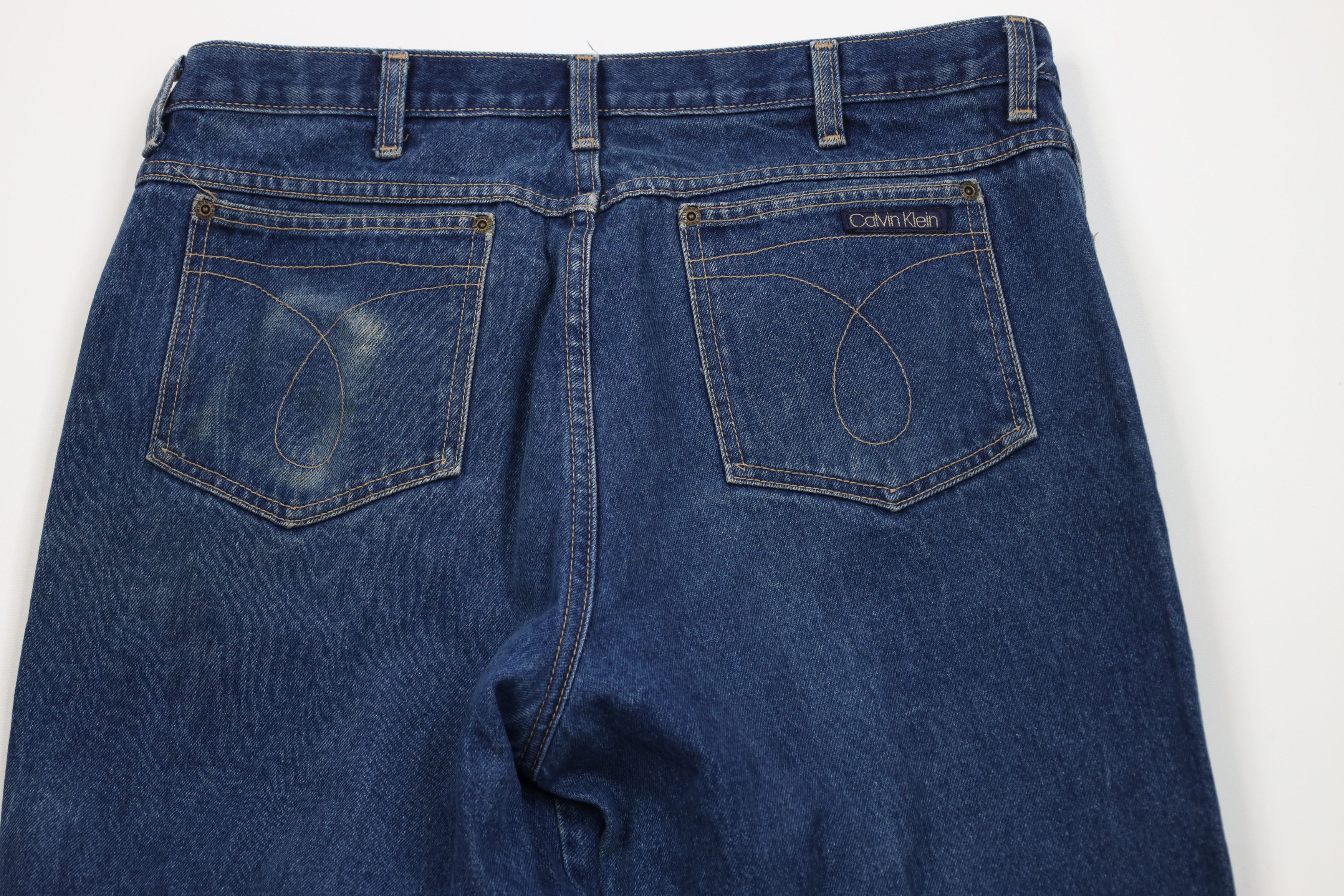 Calvin Klein Vintage 80s 90s Calvin Klein Wide Leg Denim Jeans Cotton USA Size US 36 / EU 52 - 12 Thumbnail