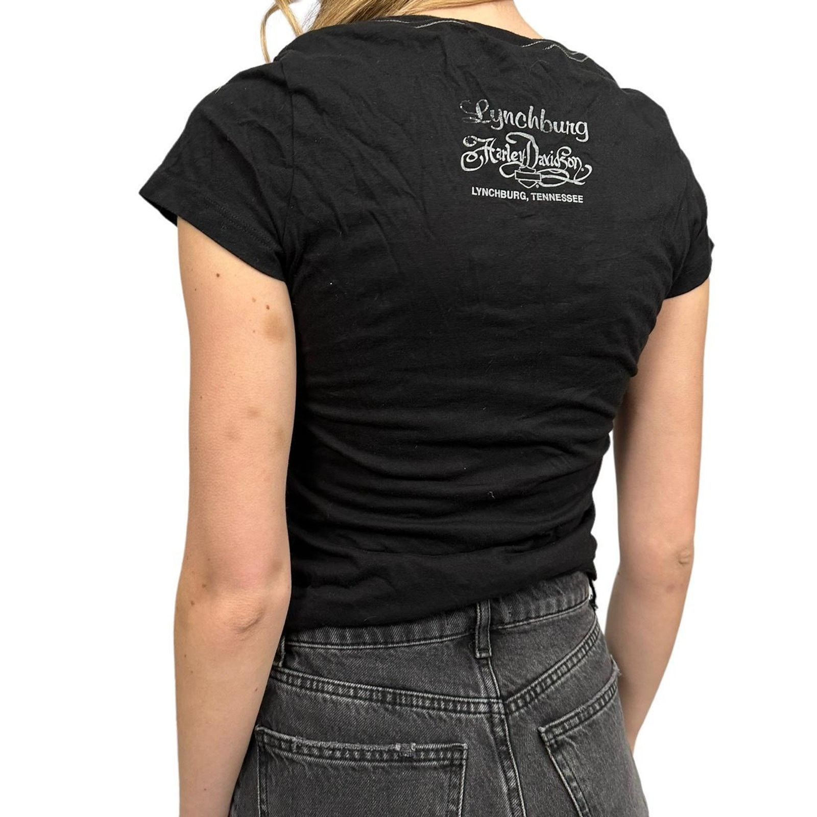 Harley Davidson Vintage Women’s Harley Davidson Shiny Tee Size M / US 6-8 / IT 42-44 - 4 Thumbnail