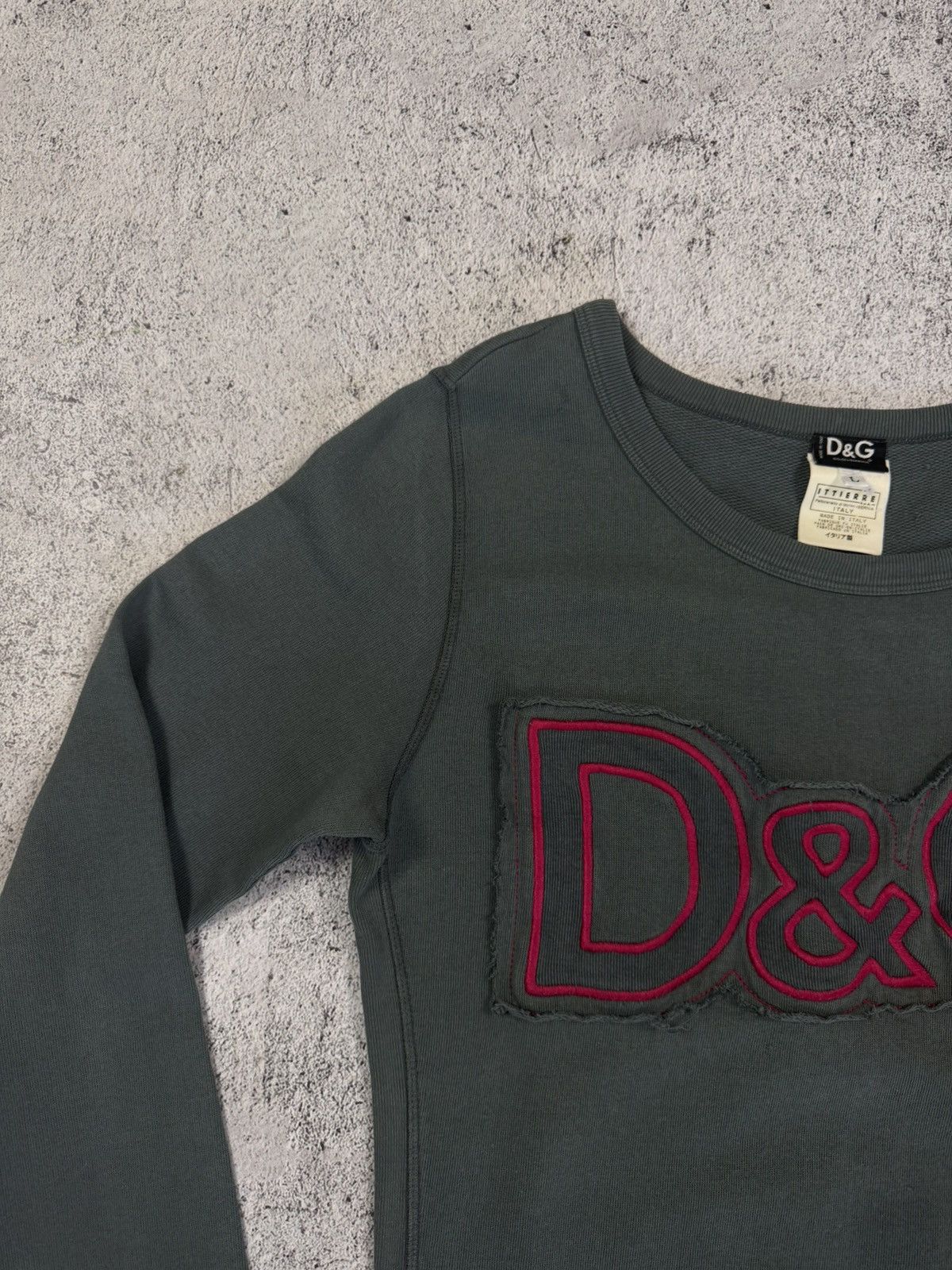Dolce & Gabbana Vintage Y2K D&G Dolce Gabbana Big Logo Sweatshirt L Size L / US 10 / IT 46 - 4 Thumbnail