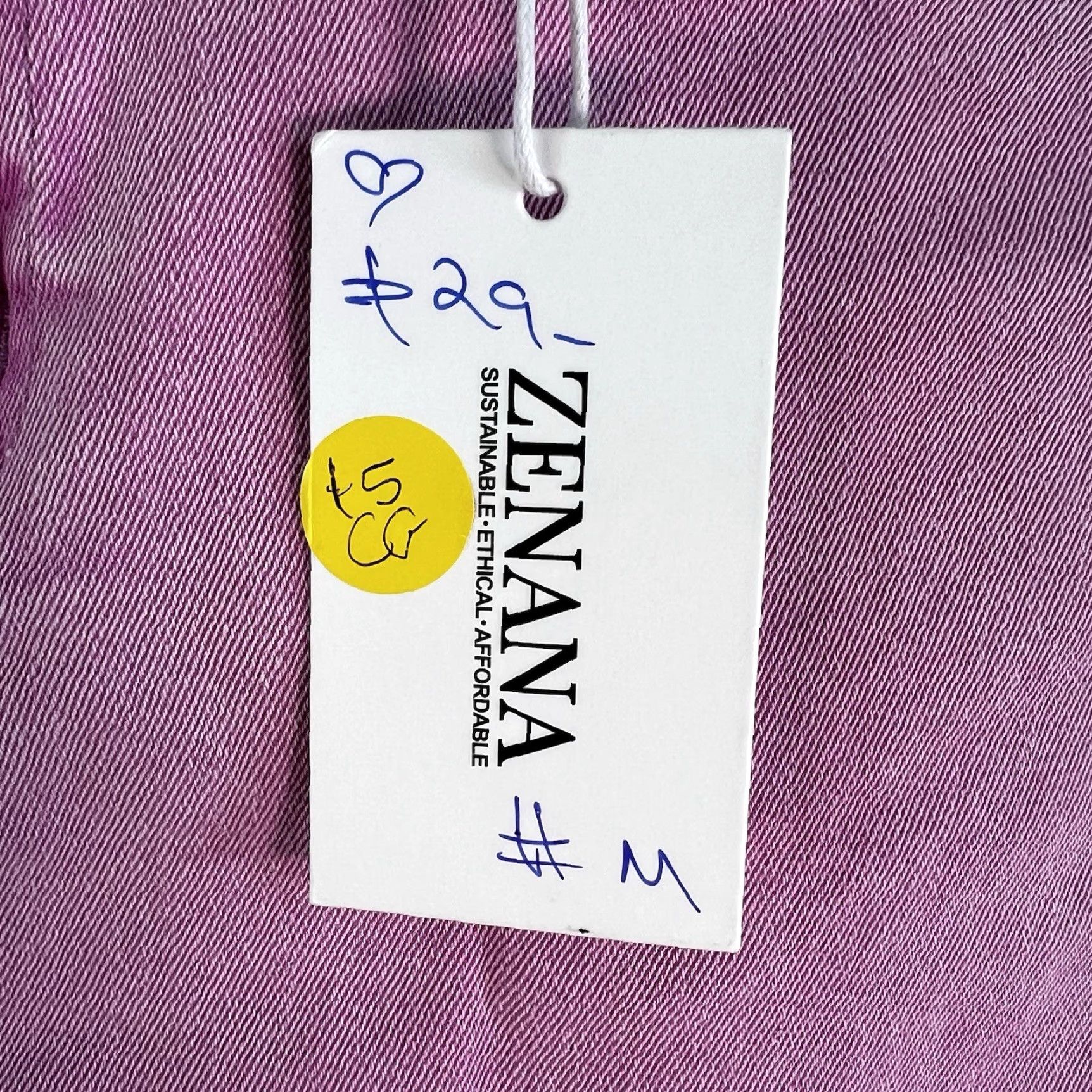 Vintage VINTAGE Zenana Denim Mini Skirt Womens Size M Pink Casual Party Spring Summer Hipster 90s Size 32" / US 10 / IT 46 - 3 Thumbnail