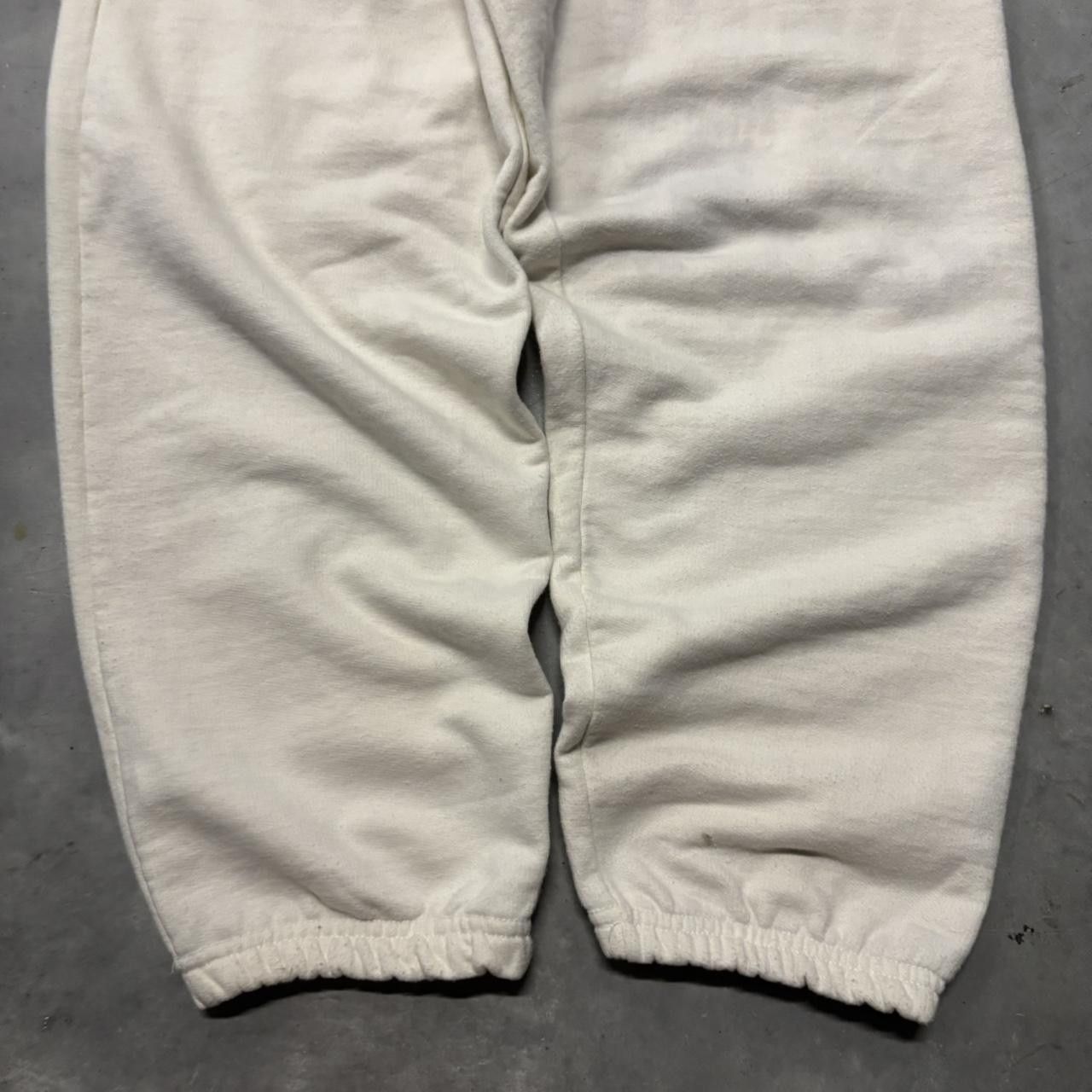 Japanese Brand × Vintage Crazy Vintage 90s Cream Skater Essential Sweatpants! Size US 32 / EU 48 - 5 Thumbnail