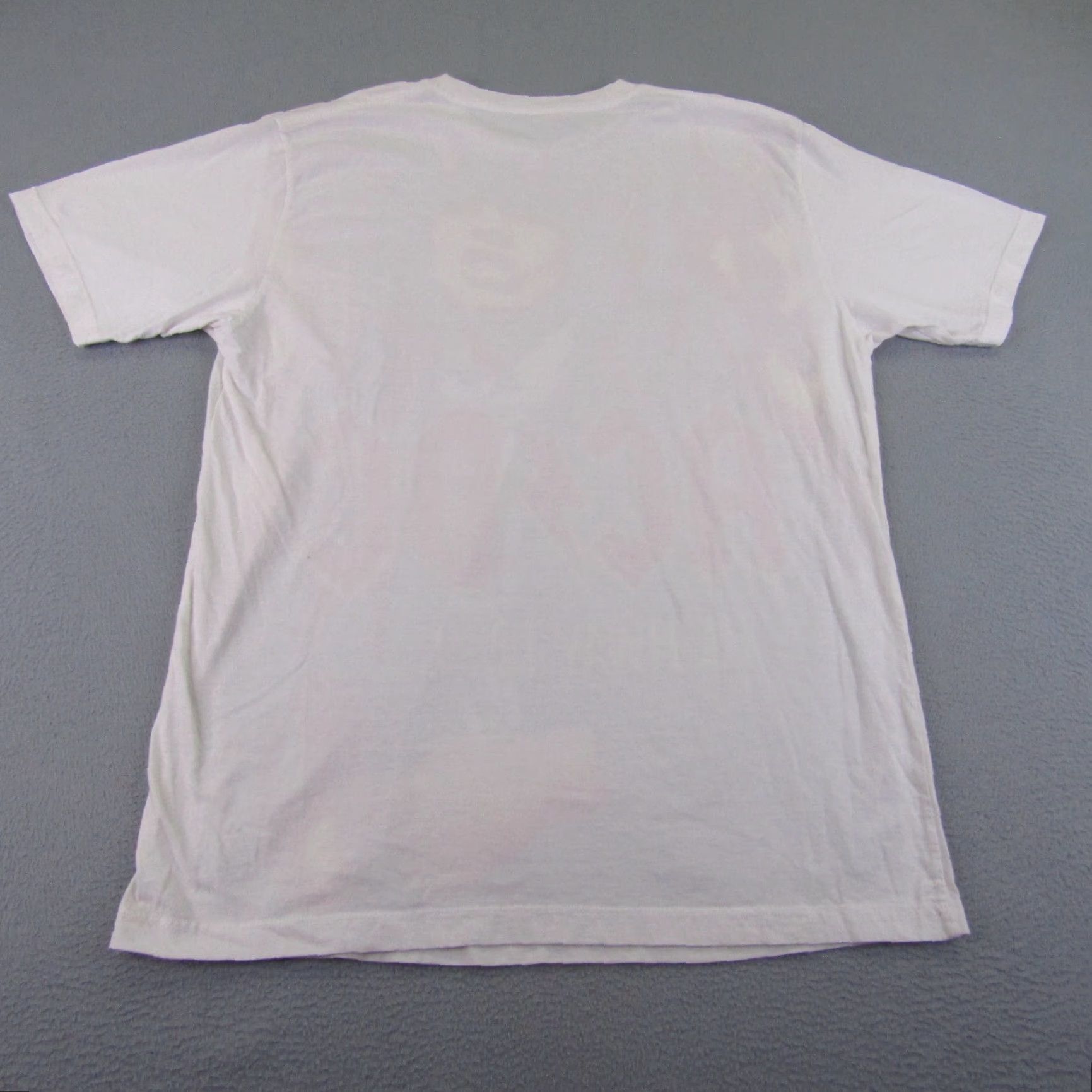 Vintage ACDC Shirt Mens Extra Large White Highway To Hell Angus Young All Over Print Size US XL / EU 56 / 4 - 4 Thumbnail