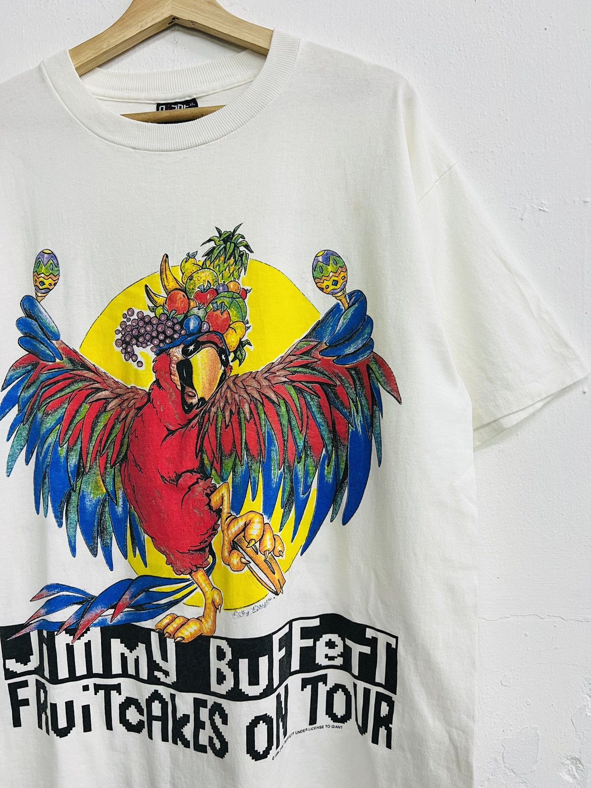 Band Tees × Giant × Vintage VINTAGE JIMMY BUFFET 1994 FRUITCAKES ON TOUR TEE Size US XL / EU 56 / 4 - 4 Thumbnail