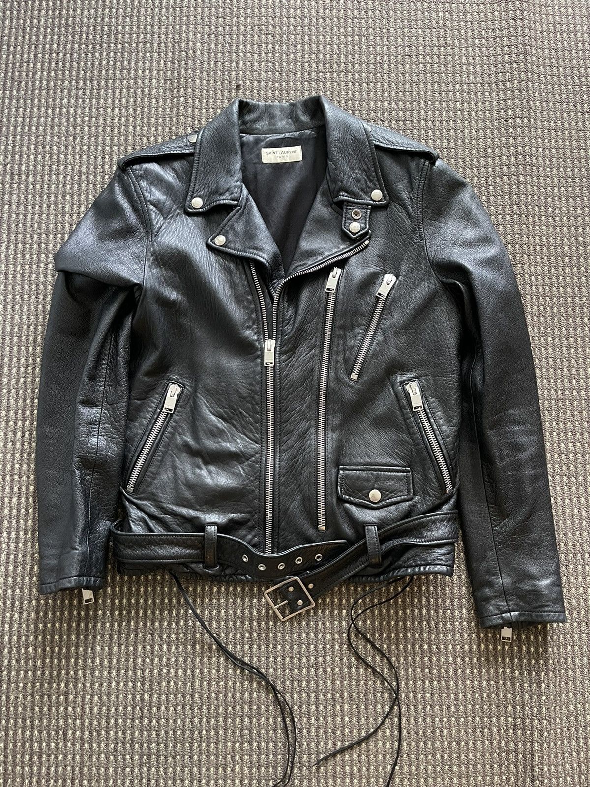 Saint Laurent Paris SLP 2017SS Blood Bust L17 Leather Jacket Size US M / EU 48-50 / 2 - 2 Thumbnail