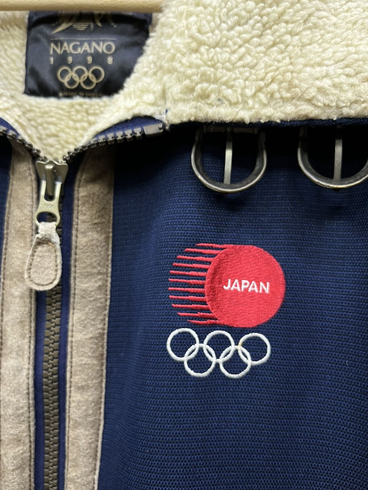 Vintage Mizuno Nagano 1998 Japan Olympic Sherpa Ski Jacket Size US L / EU 52-54 / 3 - 6 Thumbnail