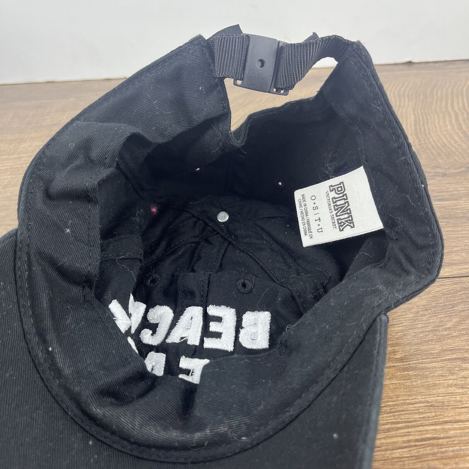 Pink Beach Please Hat Beach Black Hat PINK Adjustable Adult Size Size ONE SIZE - 14 Thumbnail