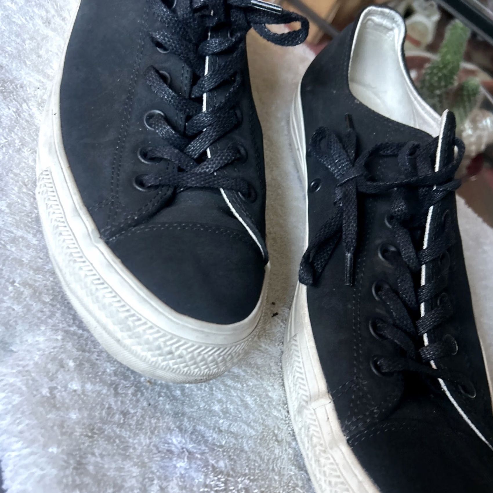 Converse Converse CTAS OX Sneaker Men 13 Black Driftwood Nubuck Rubber Comfort Casual Shoes M CTAS OX Universities - Size US 13 / EU 46 - 3 Thumbnail