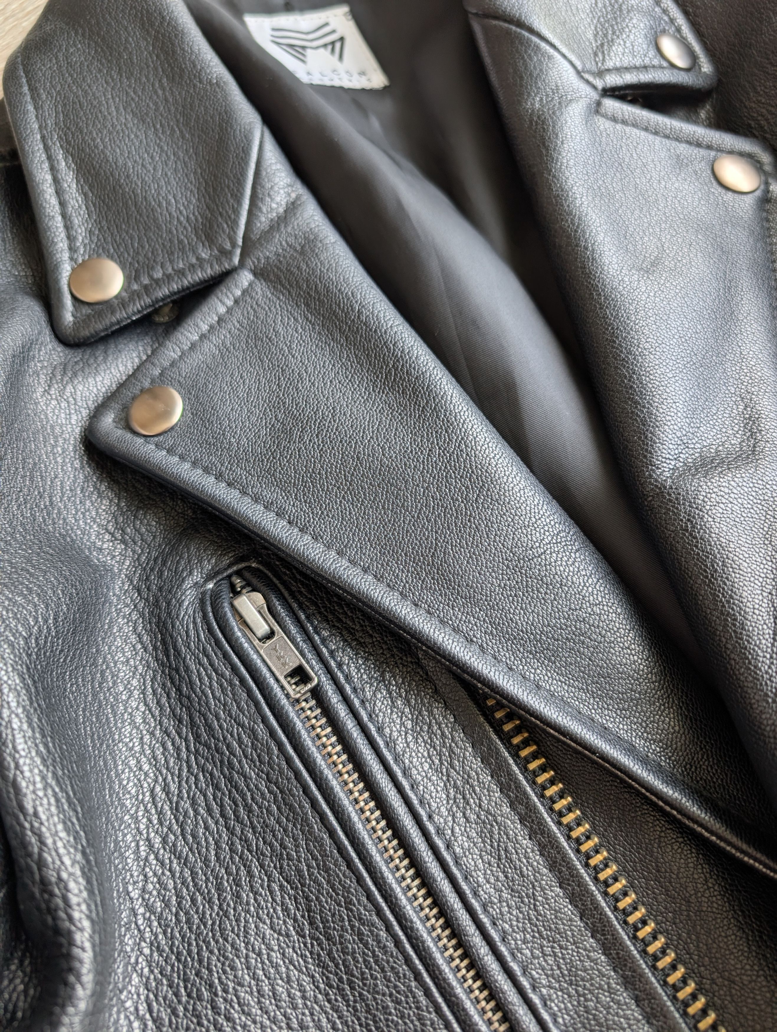 Falcon Garments Falcon Garments DR1 Double Rider Goatskin Leather Jacket Size US XS / EU 42 / 0 - 2 Thumbnail