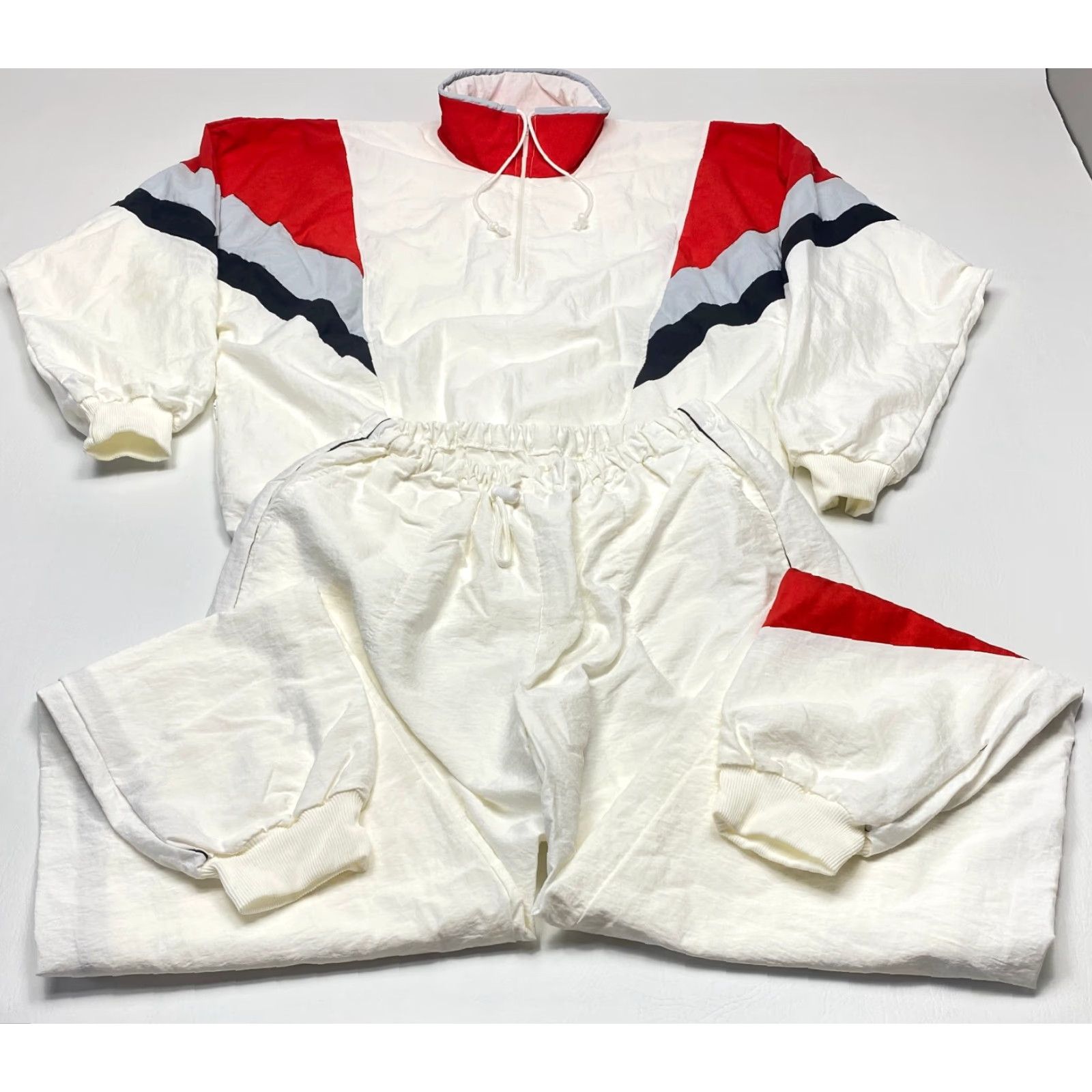 Vintage VINTAGE IBO Design Track Suit Mens 2XL Windbreaker Jogger Set Lined Made in Denmark Size 48R - 3 Thumbnail