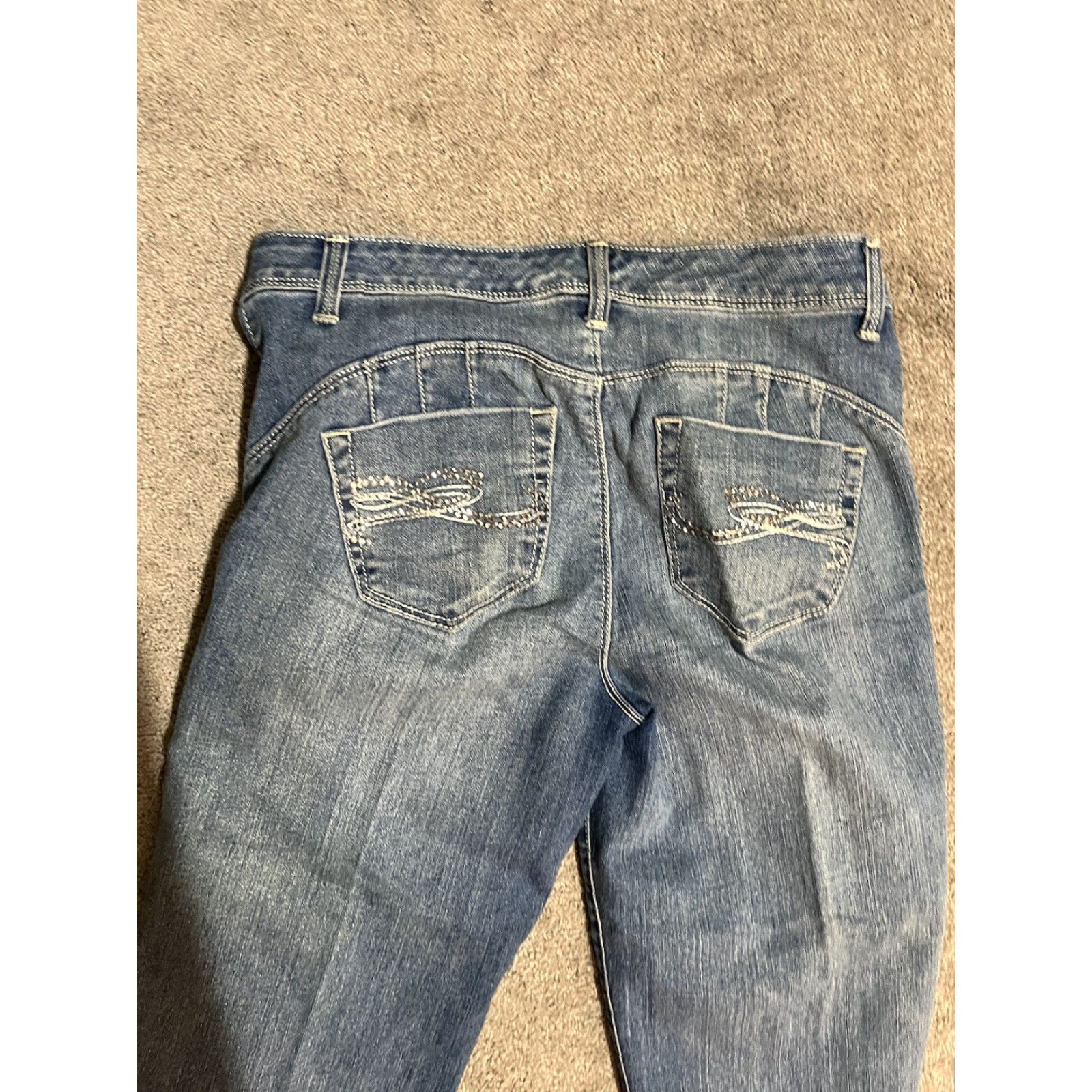 Vintage Style & Co. Jeans Capri Women's 6P Blue 5-Pocket Mid Rise Medium Wash Size 28" / US 6 / IT 42 - 4 Thumbnail