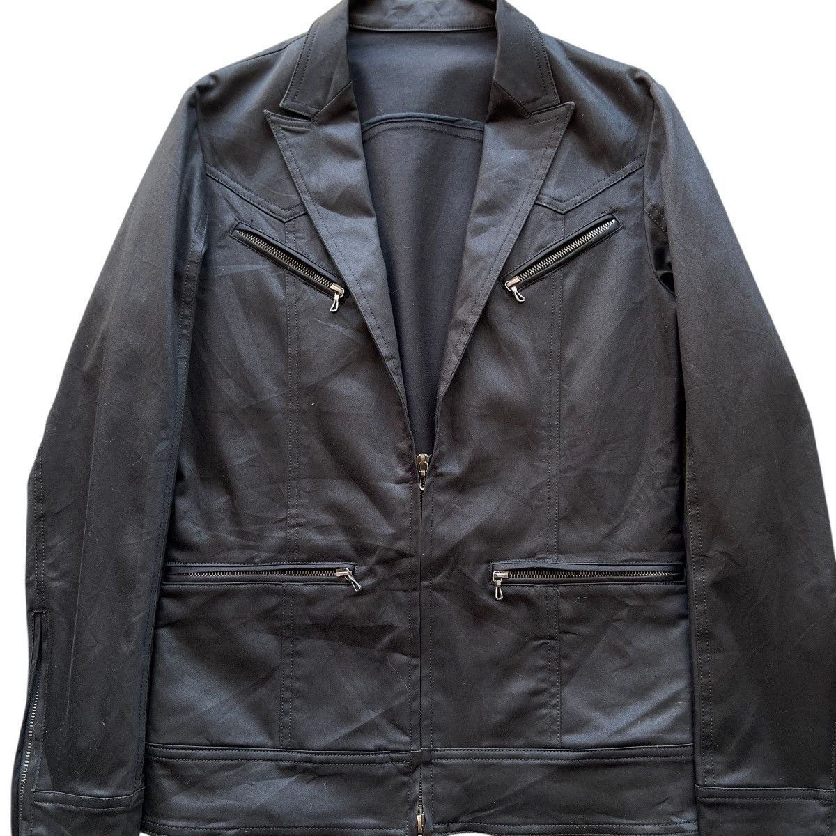 Shellac 🔥 Shellac Zipper EmoGoth Jacket Made In Japan - Size S Size US S / EU 44-46 / 1 - 5 Thumbnail