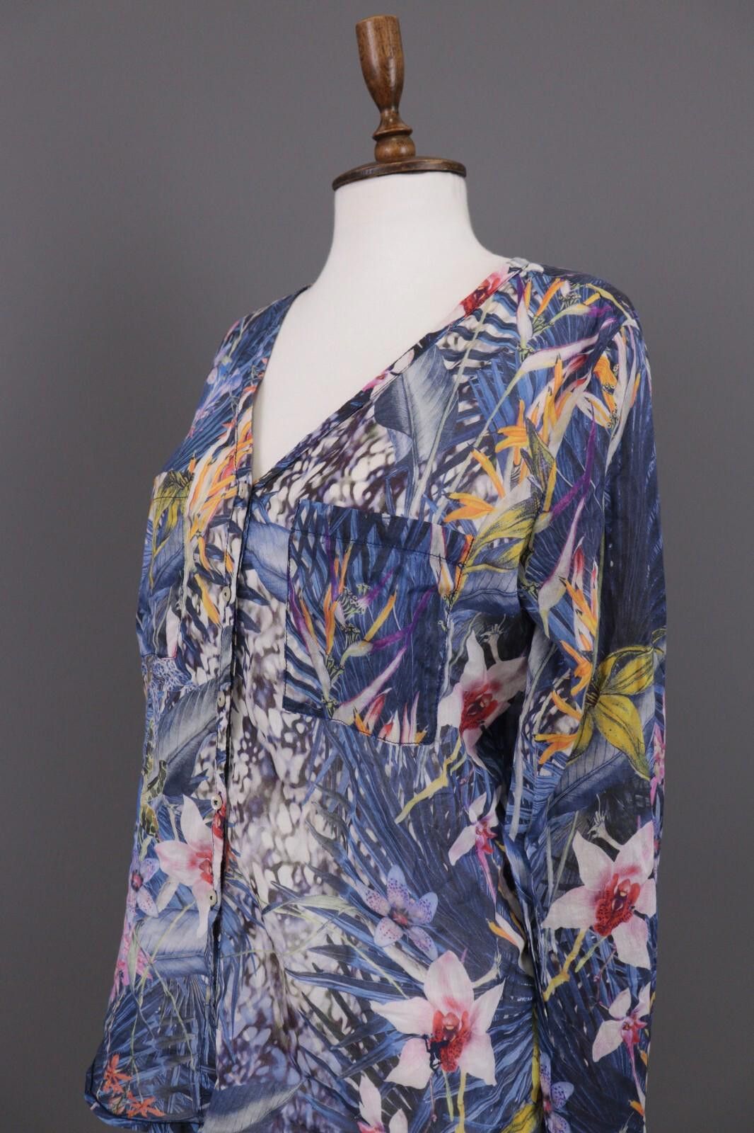 Designer Emily Van Den Bergh Multicolor Floral Shirt Size 42 / L Size M / US 6-8 / IT 42-44 - 7 Thumbnail