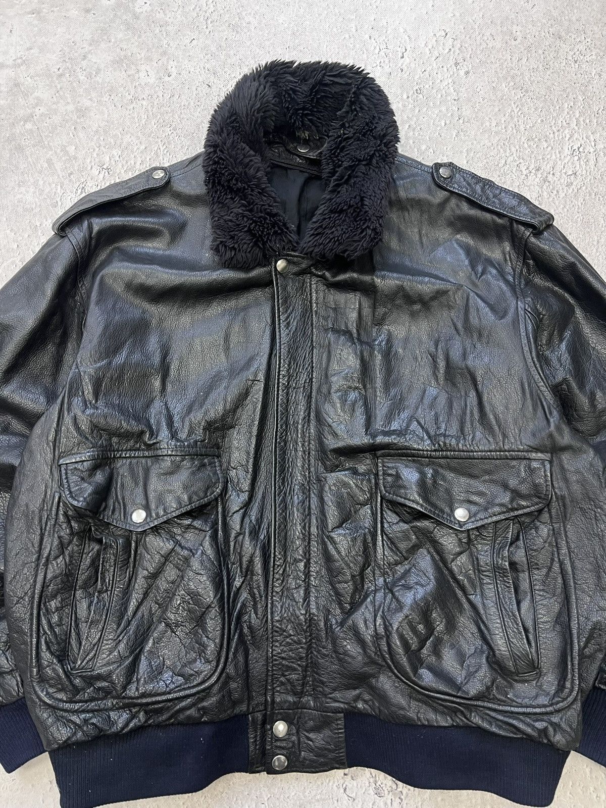 Vintage Leather Jacket Y2K Streetwear Fashion Vintage Opium Emo Punk Size US XL / EU 56 / 4 - 3 Thumbnail